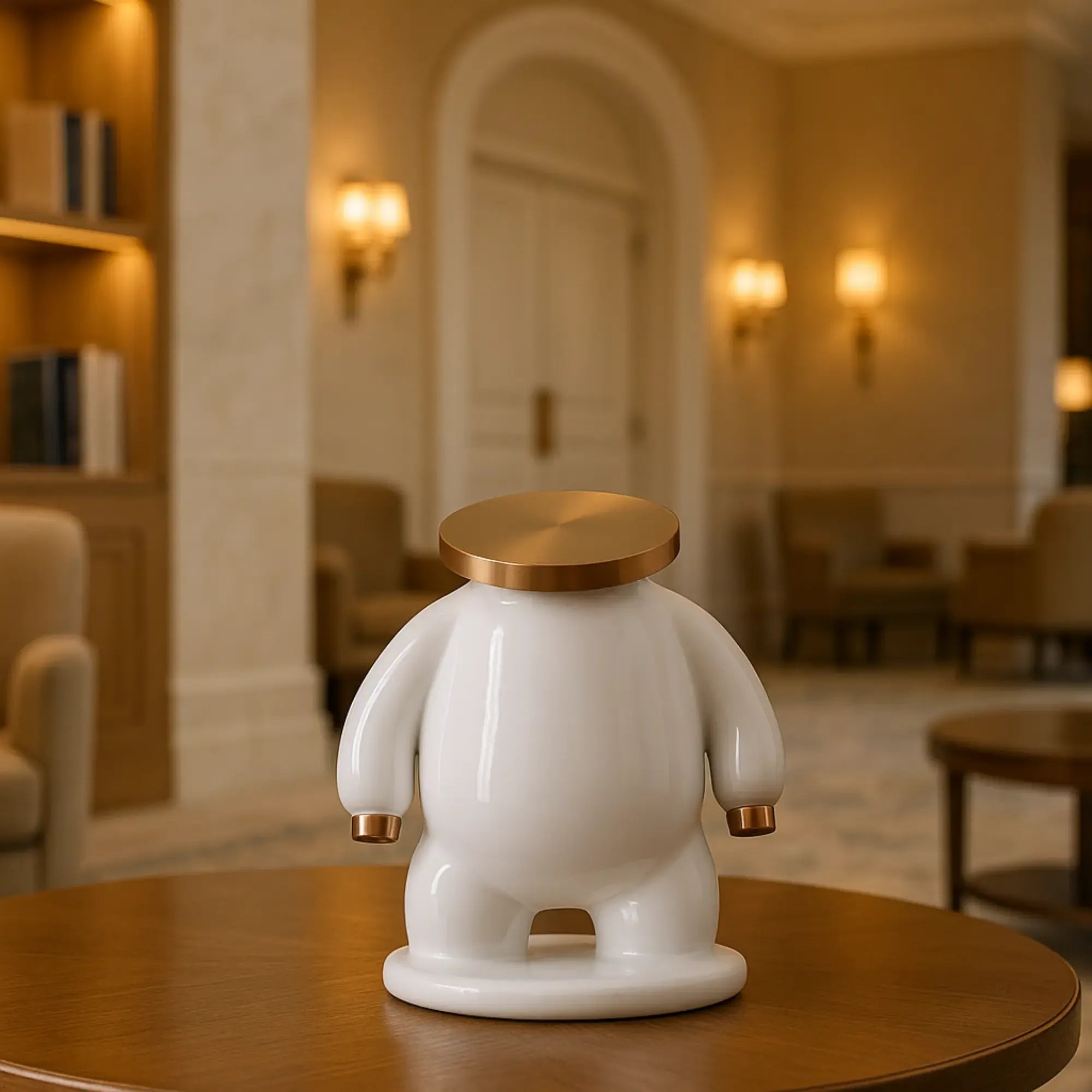 Dekofigur - Designer Pop-Art Skulptur - Skulptur Verspieltes Pop-Design Orbis Aurum