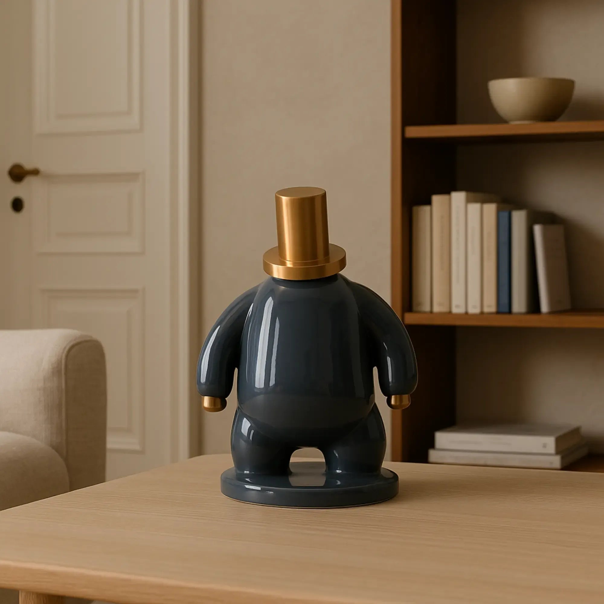 Dekofigur - Designer Pop-Art Skulptur - Skulptur Verspieltes Pop-Design Orbis Aurum