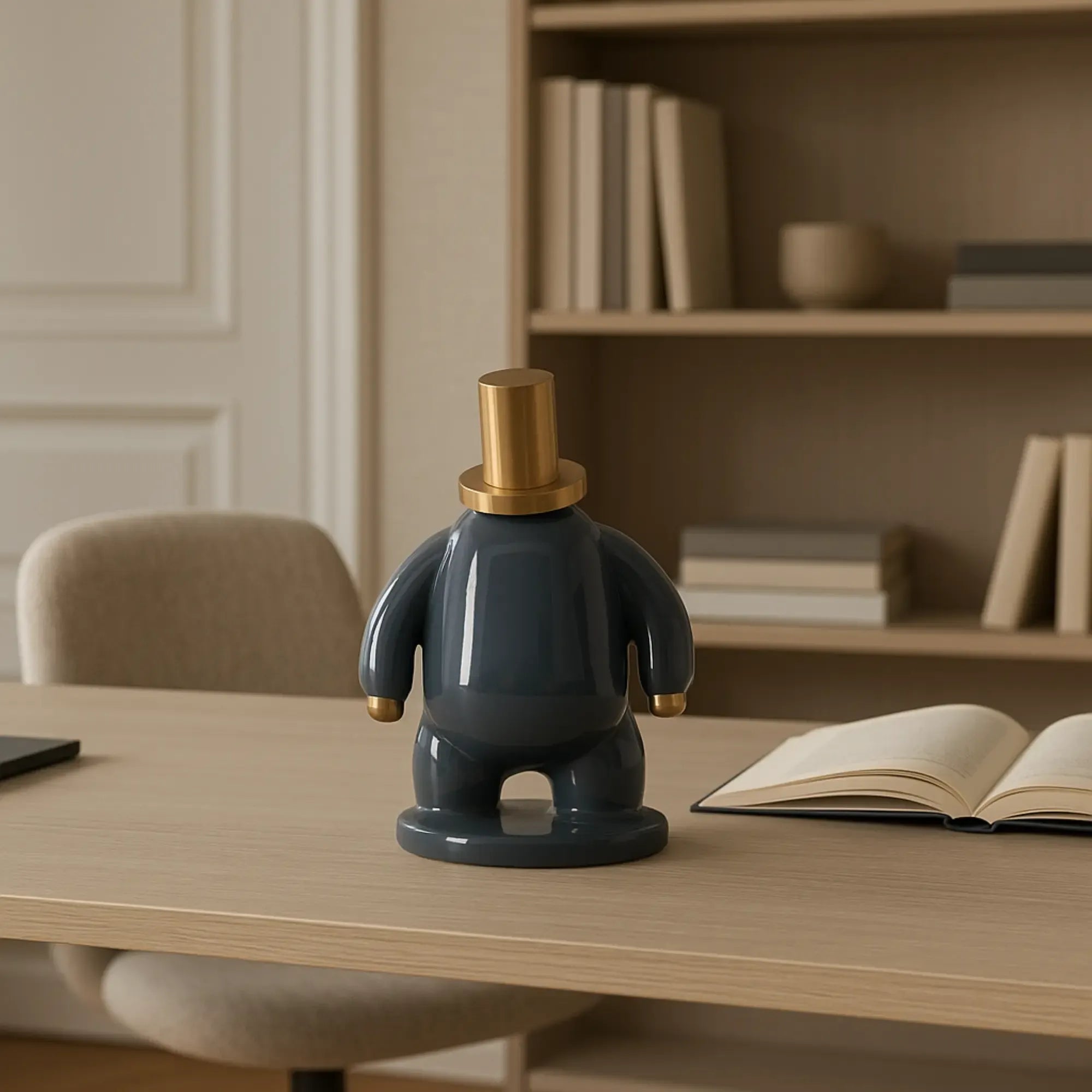 Dekofigur - Designer Pop-Art Skulptur - Skulptur Verspieltes Pop-Design Orbis Aurum