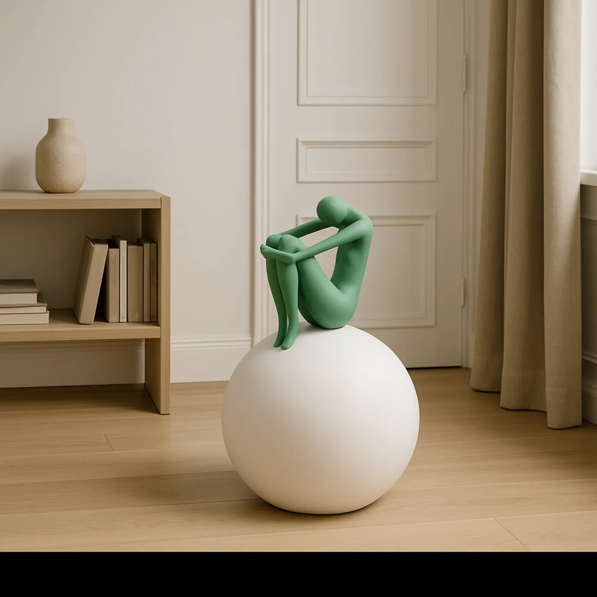 Dekofigur - Abstrakte Skulptur Statement-Figur Sisyphos Orbis