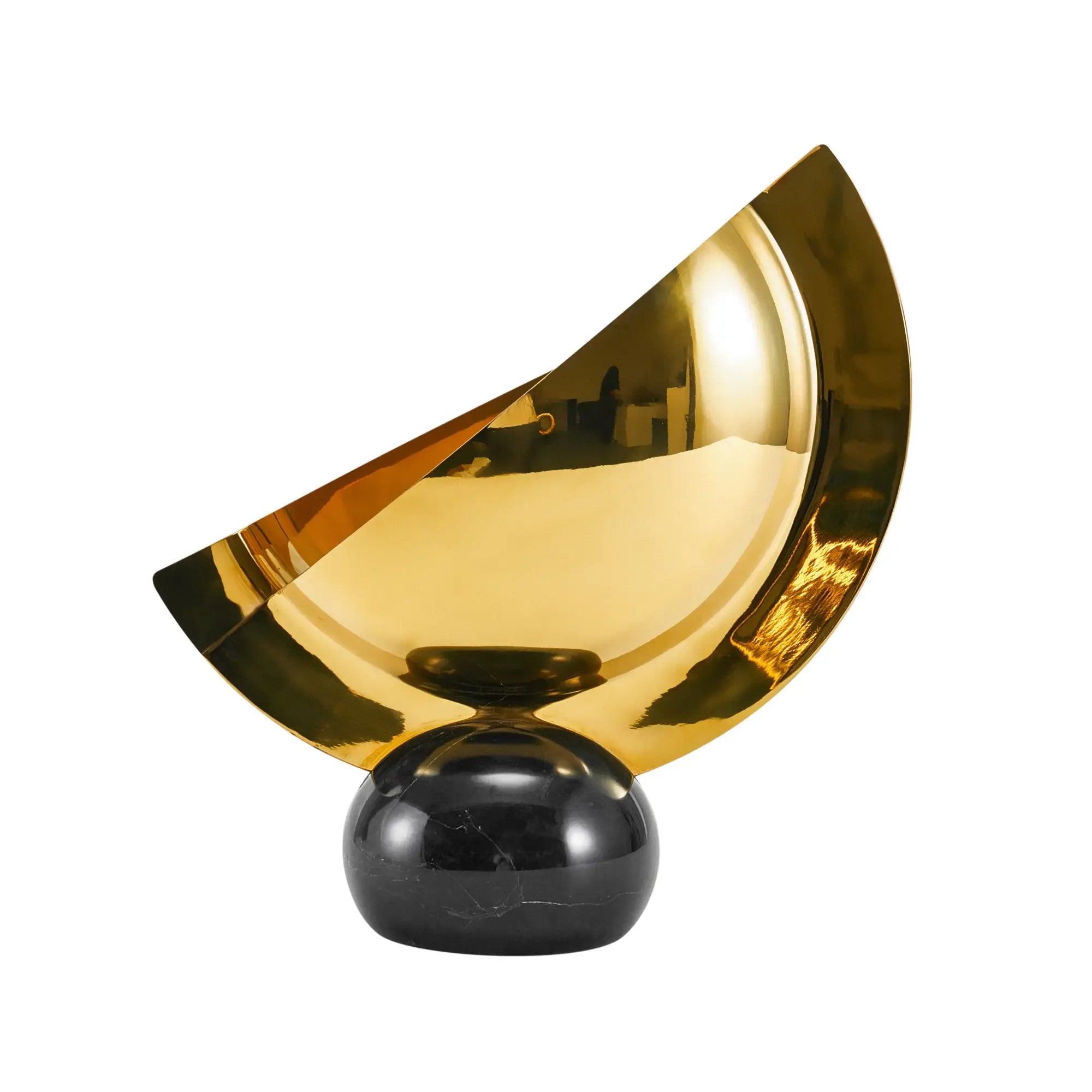 Dekoschale - Tafelaufsatz - Dekoschale auf Marmor Tischvase auf Marmor Mezzaluna