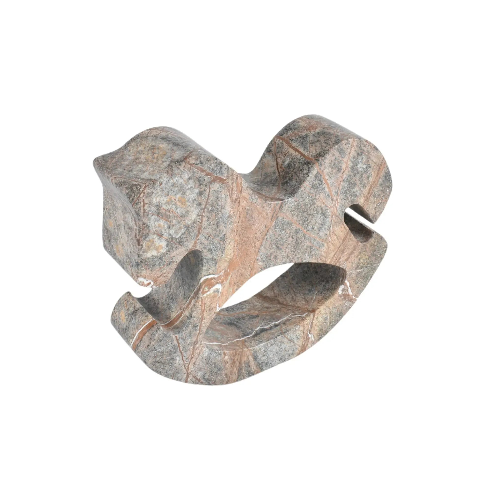 Dekofigur - Schaukelpferd - Pferd Marmorskulptur Deko Pferd aus Marmor Stratos Arc