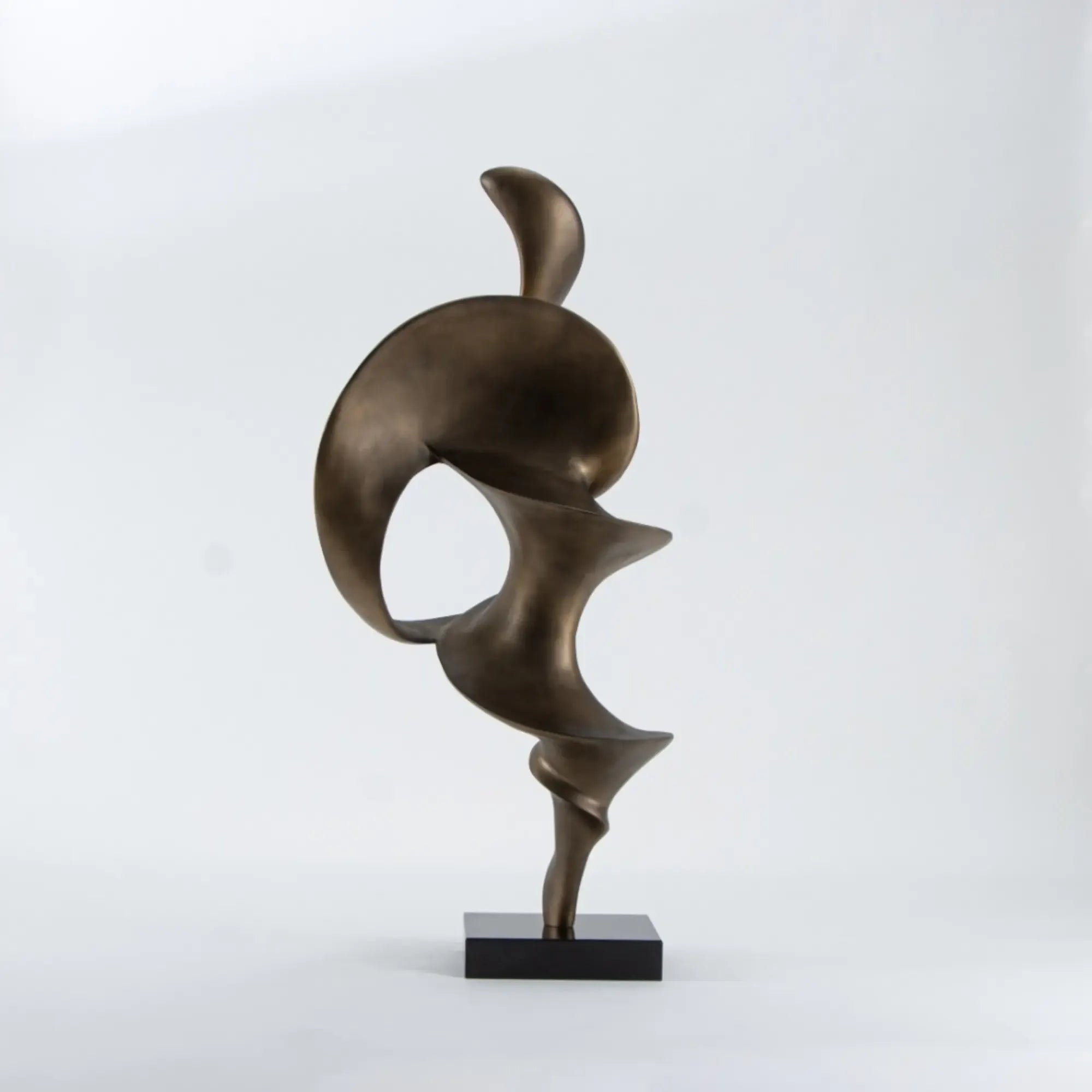 Dekoskulptur - Abstraktes Designer Objekt - Skulptur Abstrakte Wellen-Spirale Ondula Aeterna