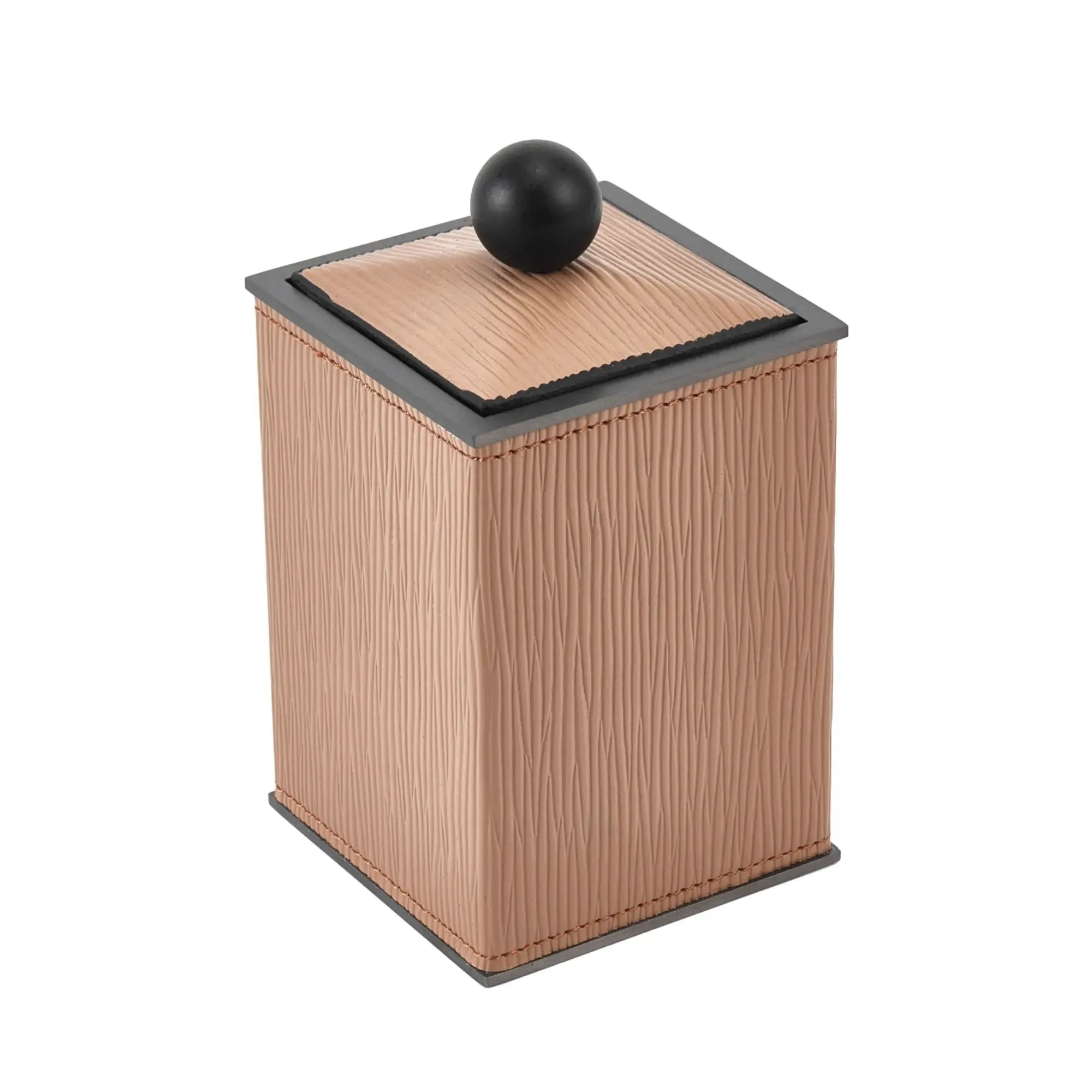 Badezimmer-Set - aus 4 Teilen - Luxus Feinleder Badset Seifenspender Eleganza Bath