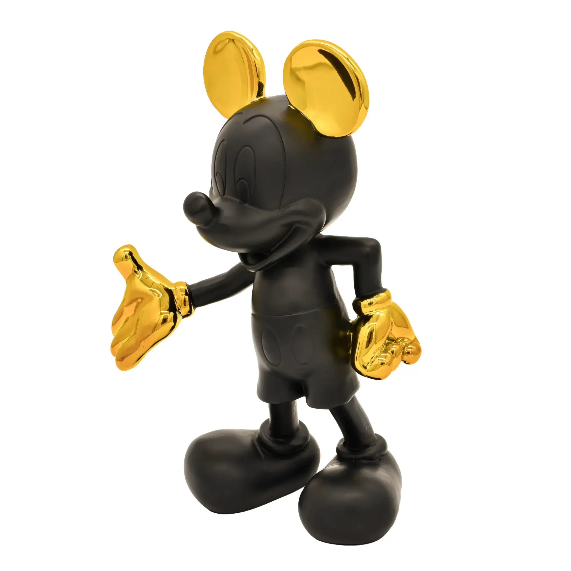 Dekofigur - Mickey Mouse - Pop-Art Micky Maus Sammlerfigur Disney mit Goldakzent Iconic Elegance