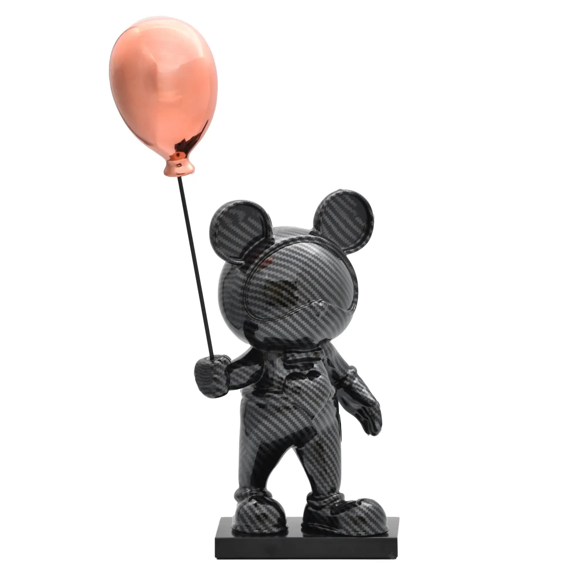 Dekofigur - Carbonfaser-Look Pop‑Art Figur – Édition Aéris