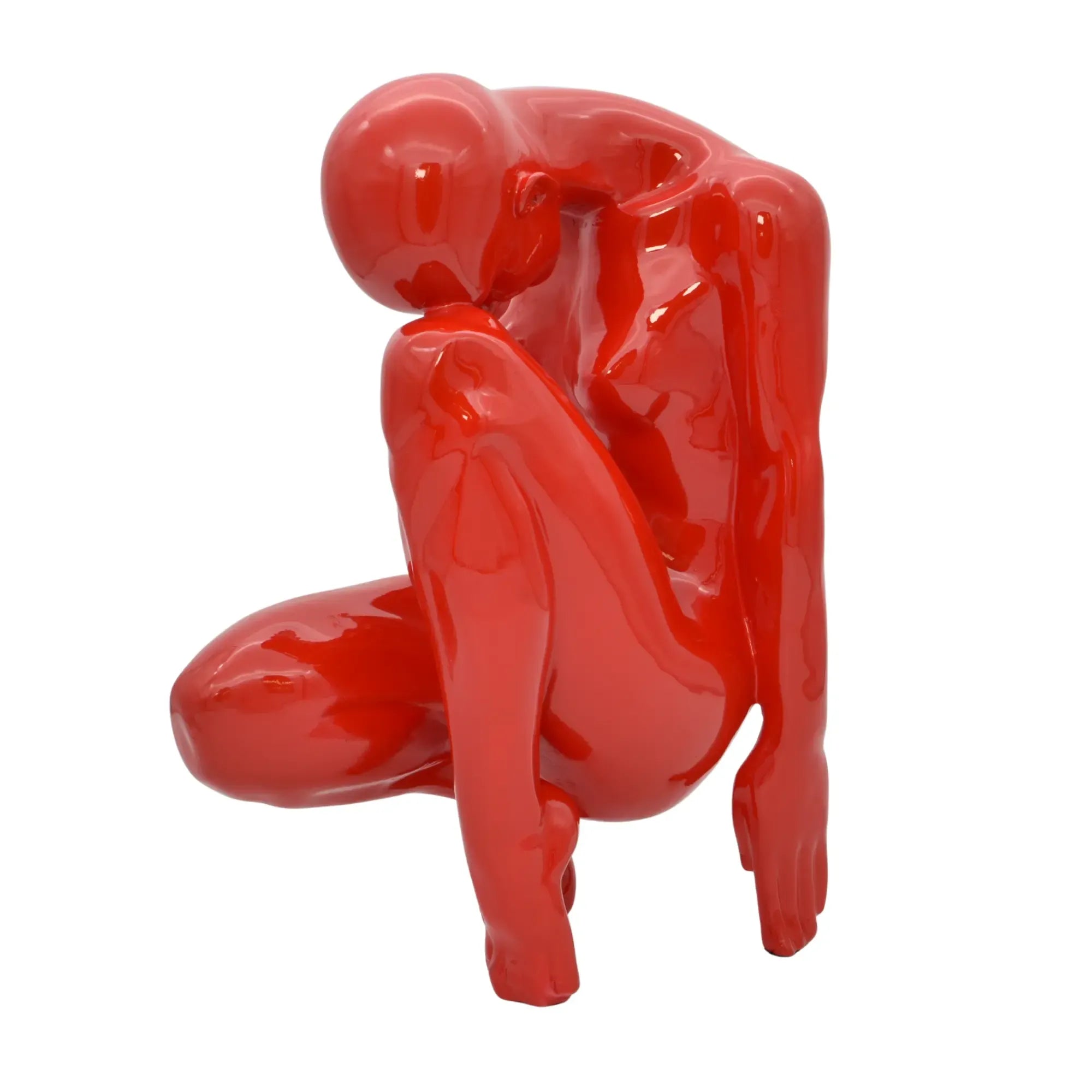 Dekofigur - Skulptur Abstraktes Hochglanz-Statement Figura Rubra