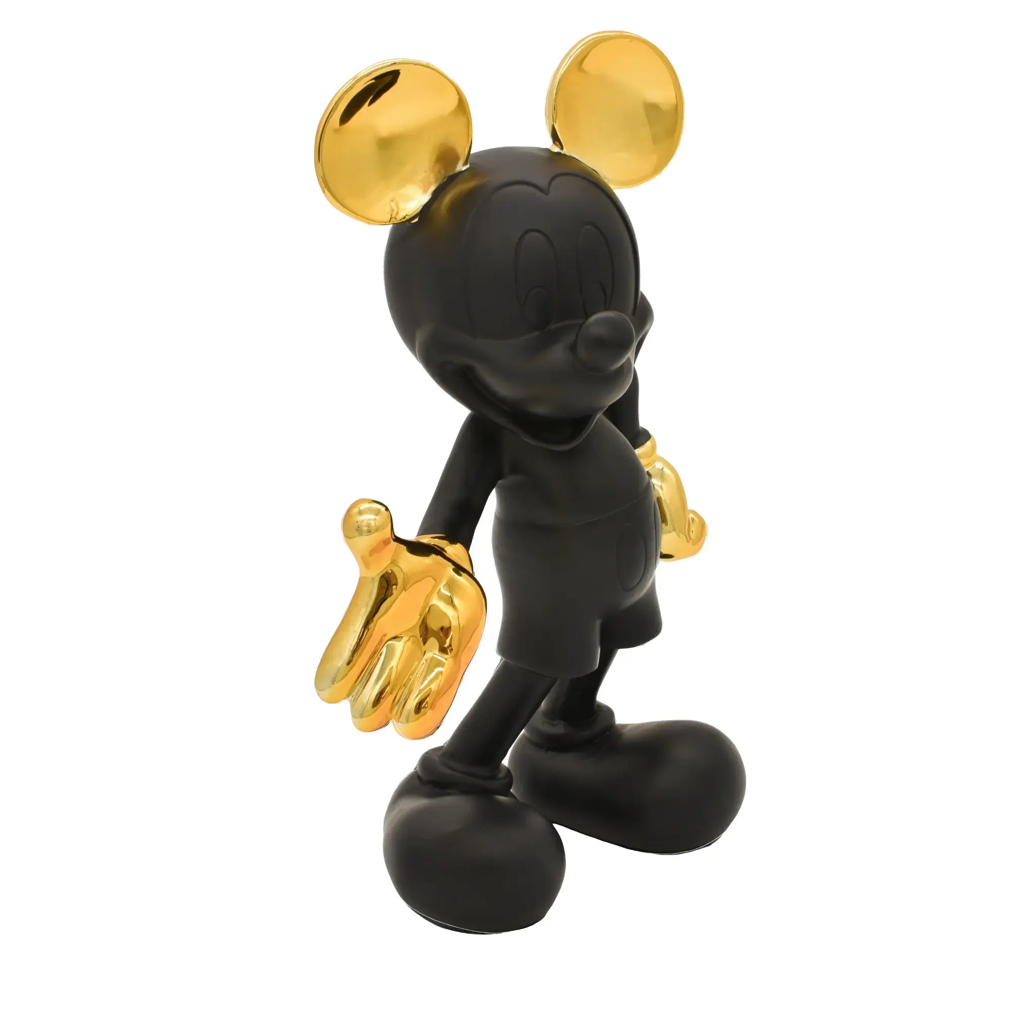 Dekofigur - Mickey Mouse - Pop-Art Micky Maus Sammlerfigur Disney mit Goldakzent Iconic Elegance