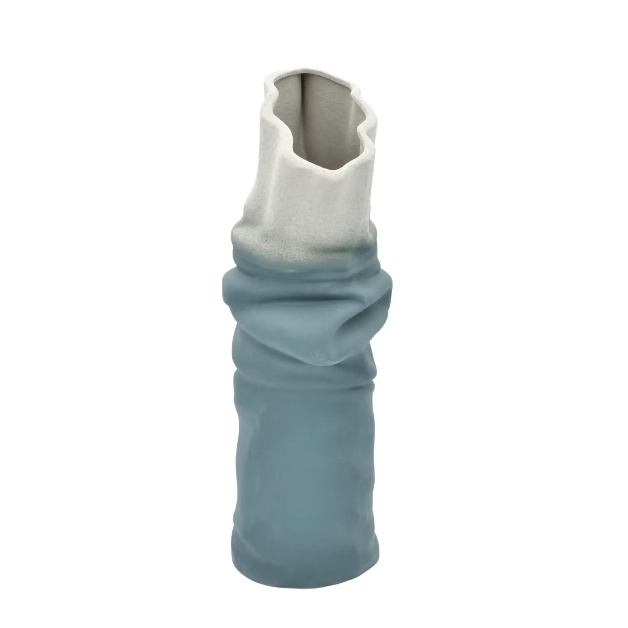 Keramikvase - handgemachte Designvase - Skulpturale Standvase Ondula Terrae