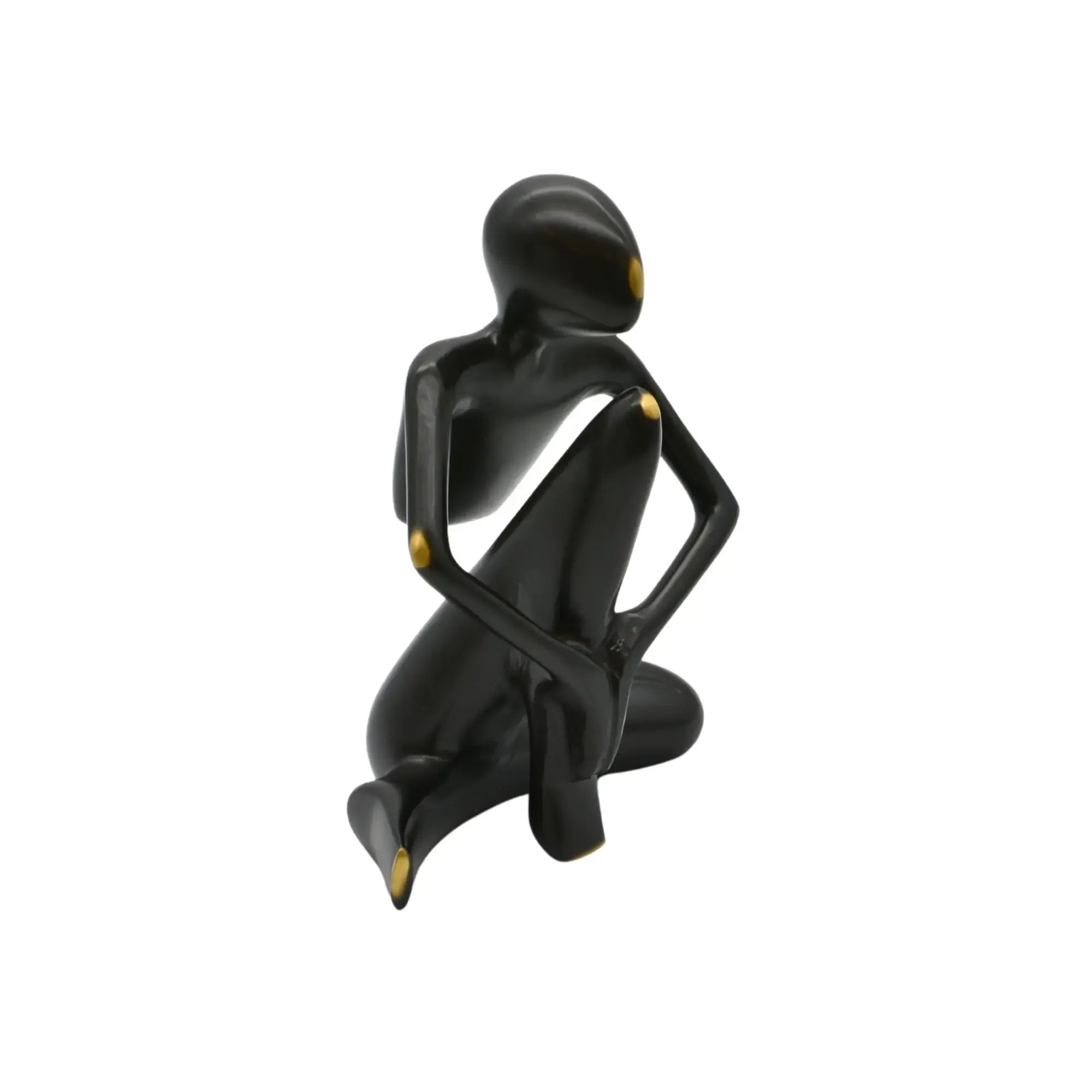 Dekofigur - Abstrakte Denkerfigur - Abstrakte Skulptur Meditative Beobachterfigur Contemplatio