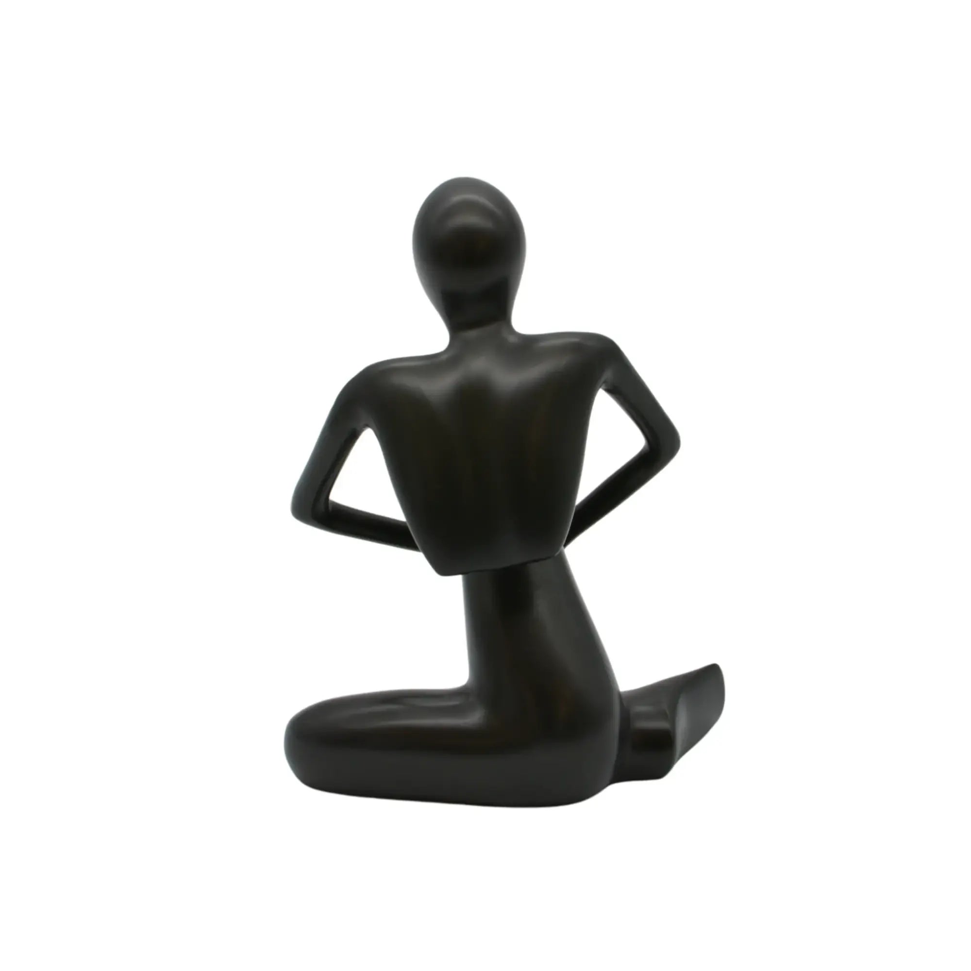 Dekofigur - Abstrakte Denkerfigur - Abstrakte Skulptur Meditative Beobachterfigur Contemplatio