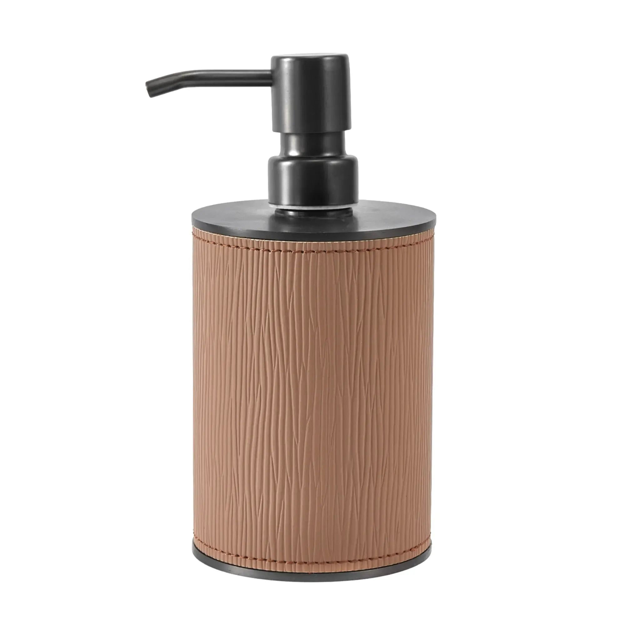 Badezimmer-Set - aus 4 Teilen - Luxus Feinleder Badset Seifenspender Eleganza Bath