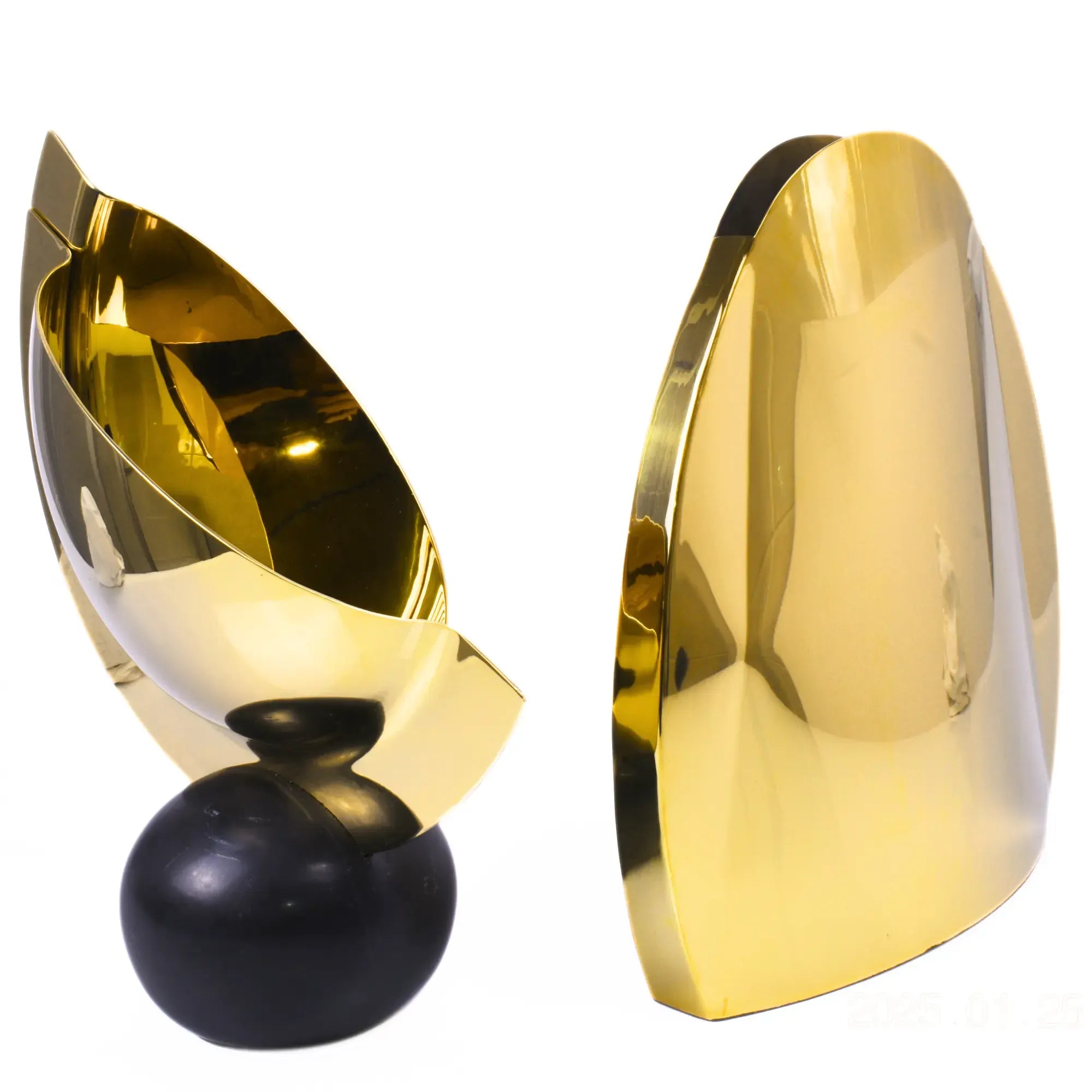 Dekoschale - Tafelaufsatz - Dekoschale auf Marmor Tischvase auf Marmor Mezzaluna