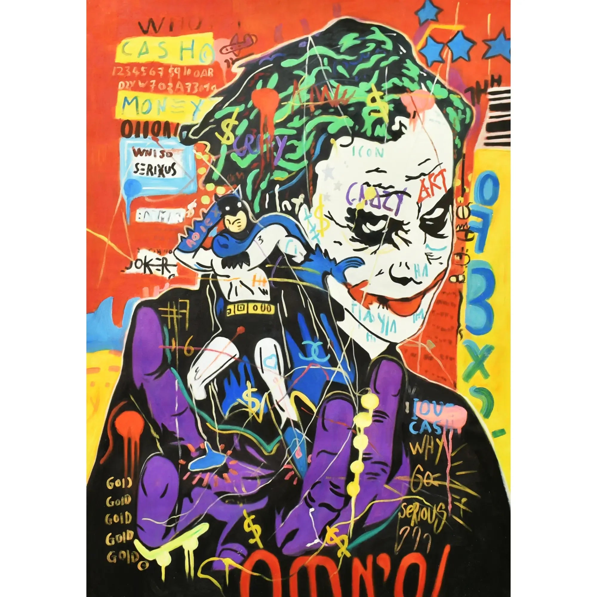 Großes Gemälde - Chaos & Joker