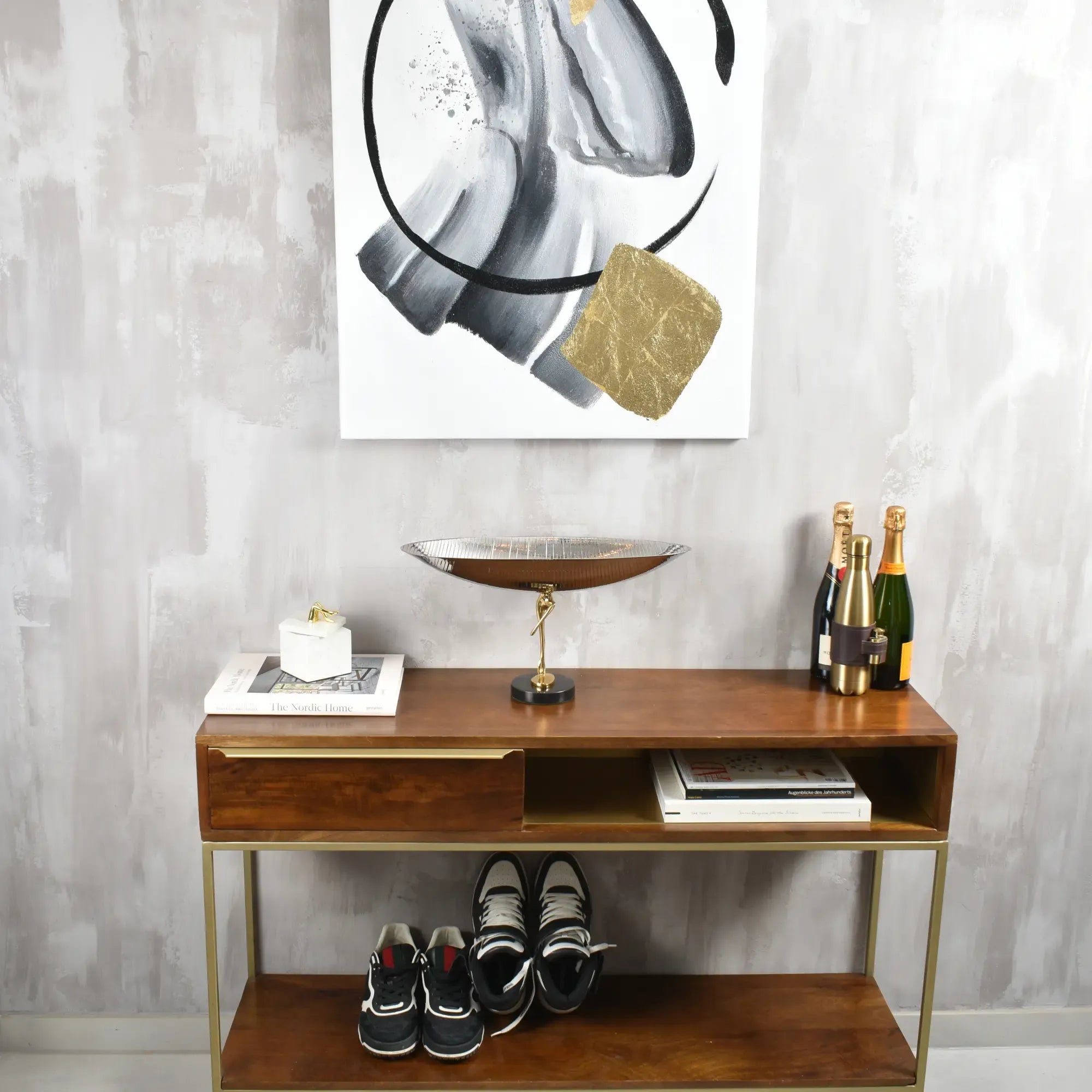 Großes Gemälde - Goldene Balance