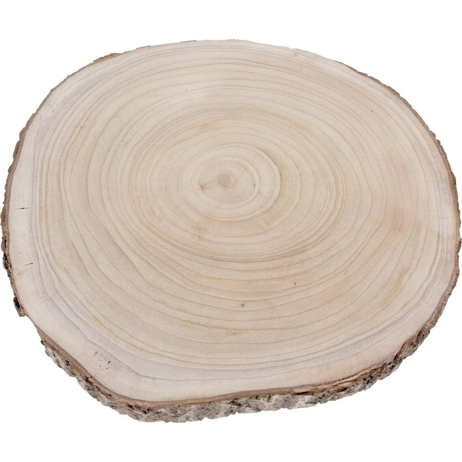 Dekobrett aus Baumscheibe Ø 30–36 cm – Rundes Holzbrett / Naturholz-Tablett