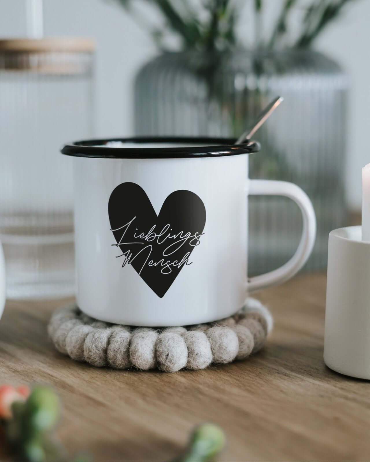 Lieblingsmensch · Emaille-Tasse