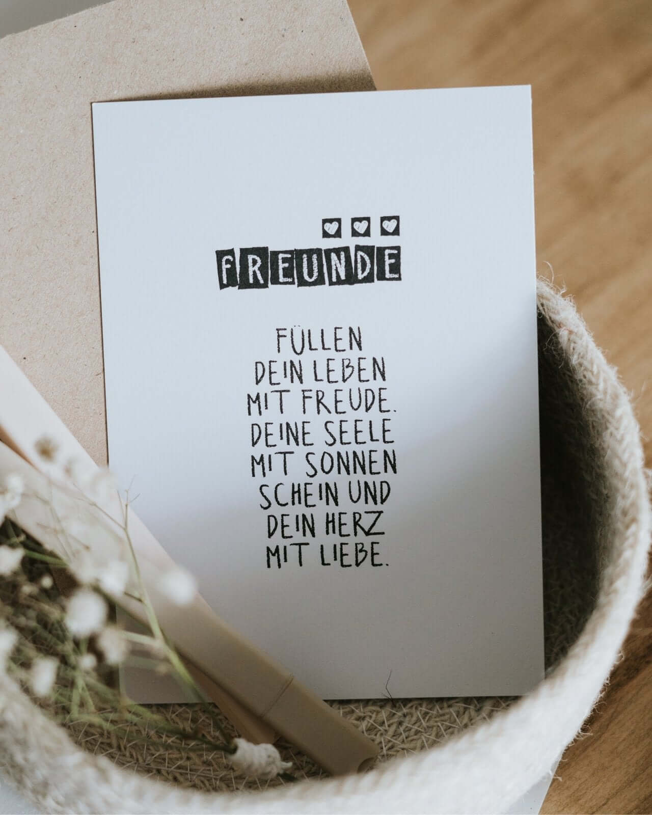 Freunde · Postkarte