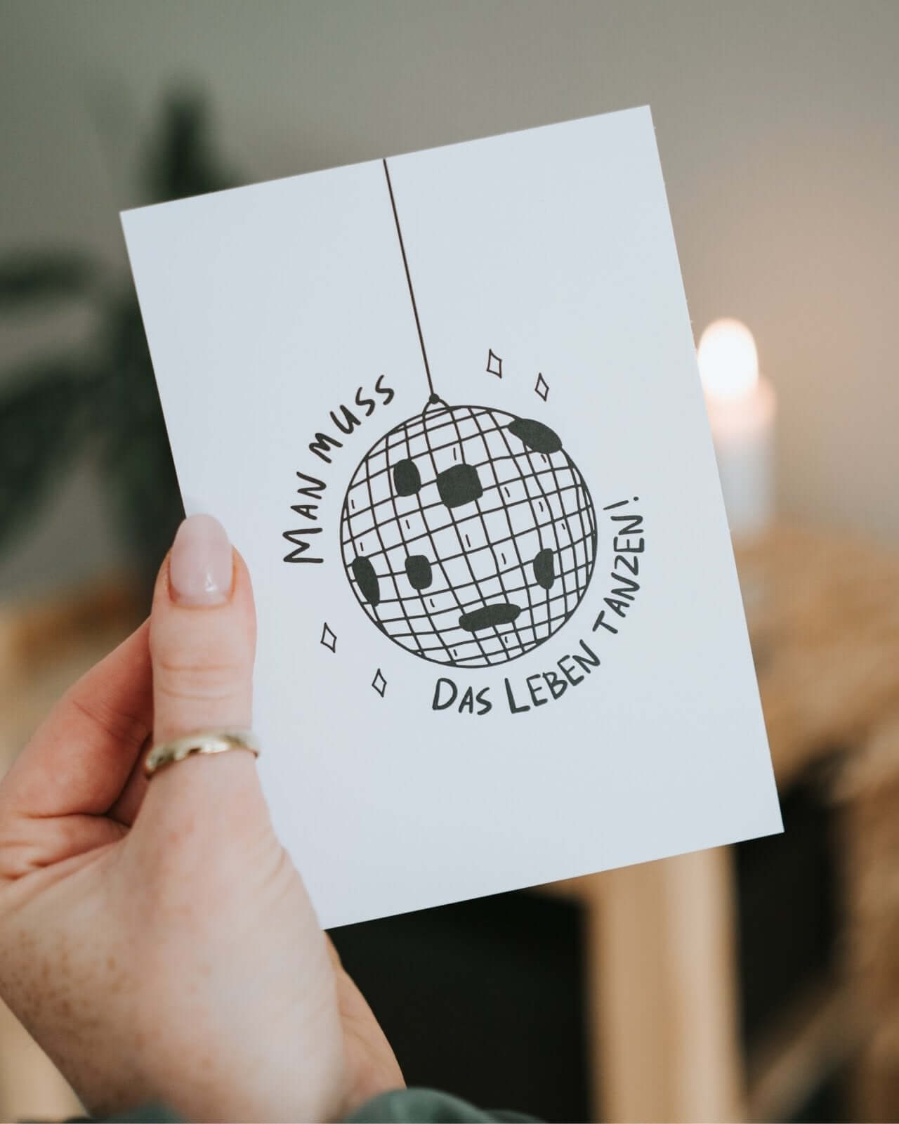 Das Leben tanzen · Postkarte