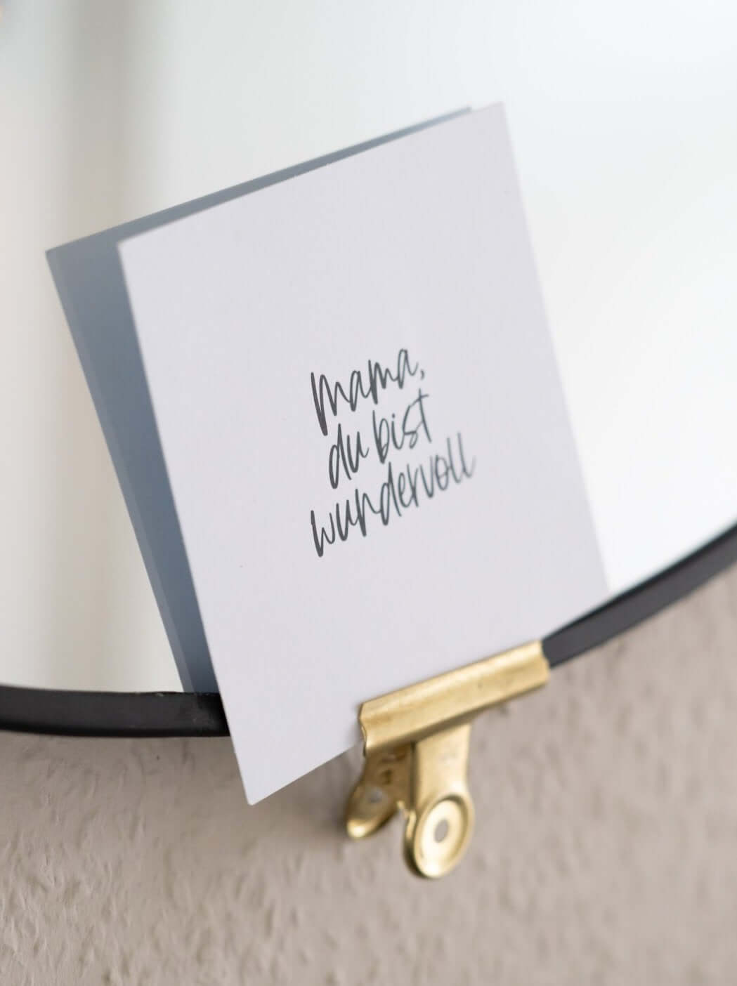 Mama du bist wundervoll · Postkarte