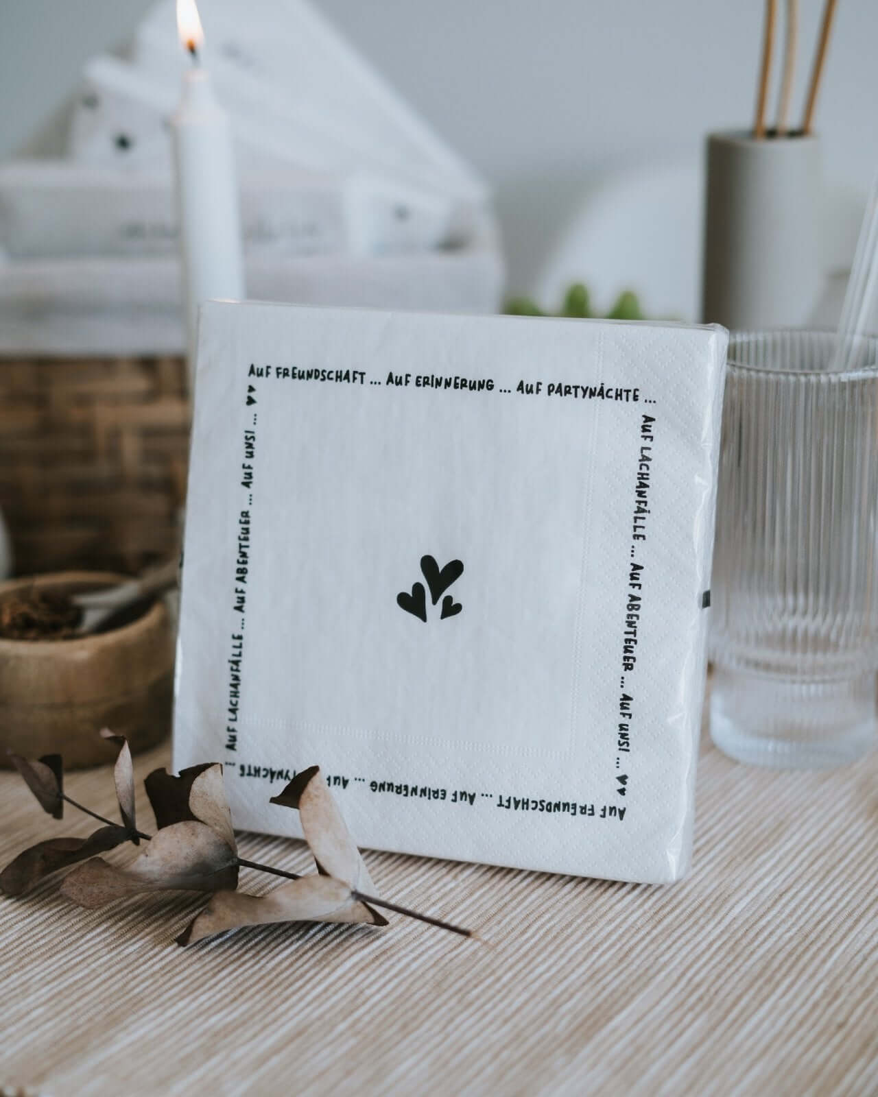 Auf Freundschaft · Servietten
