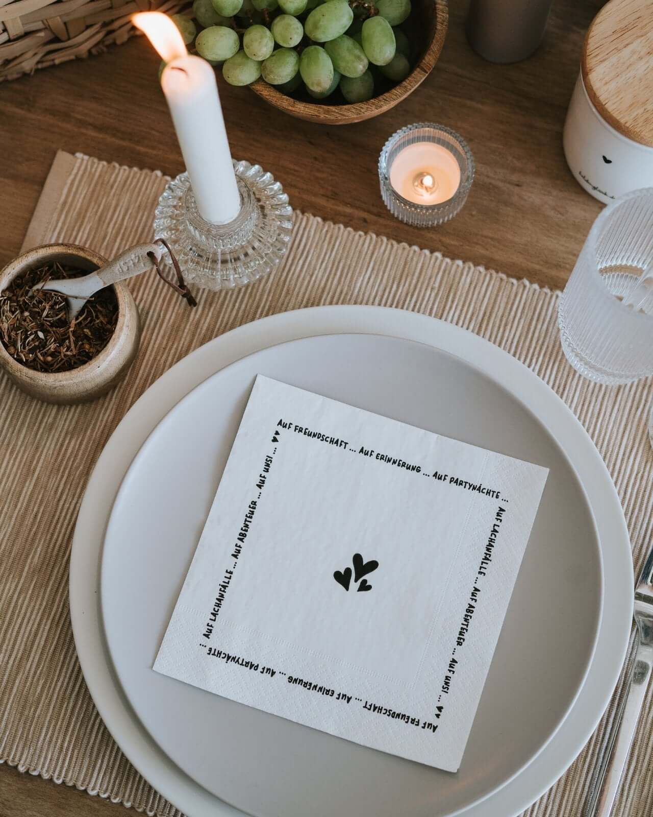 Auf Freundschaft · Servietten