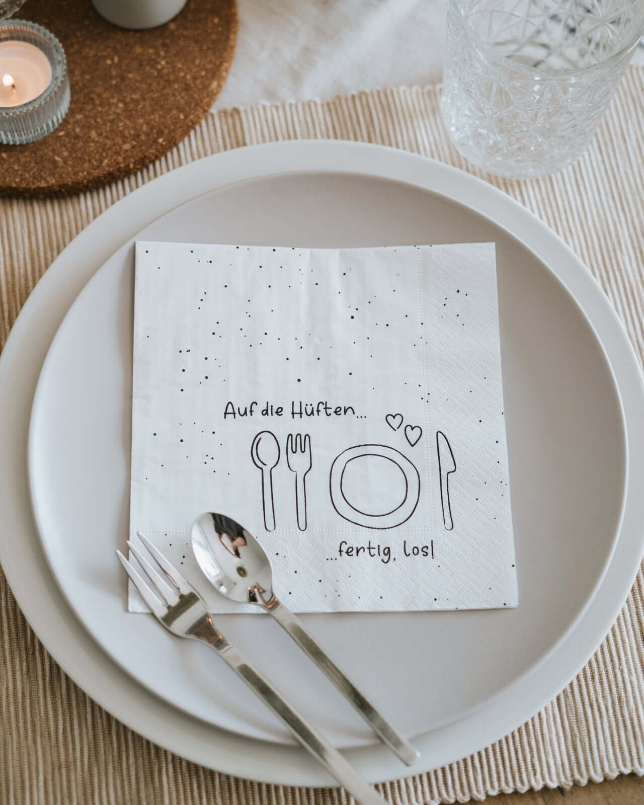 Auf die Hüften · Servietten