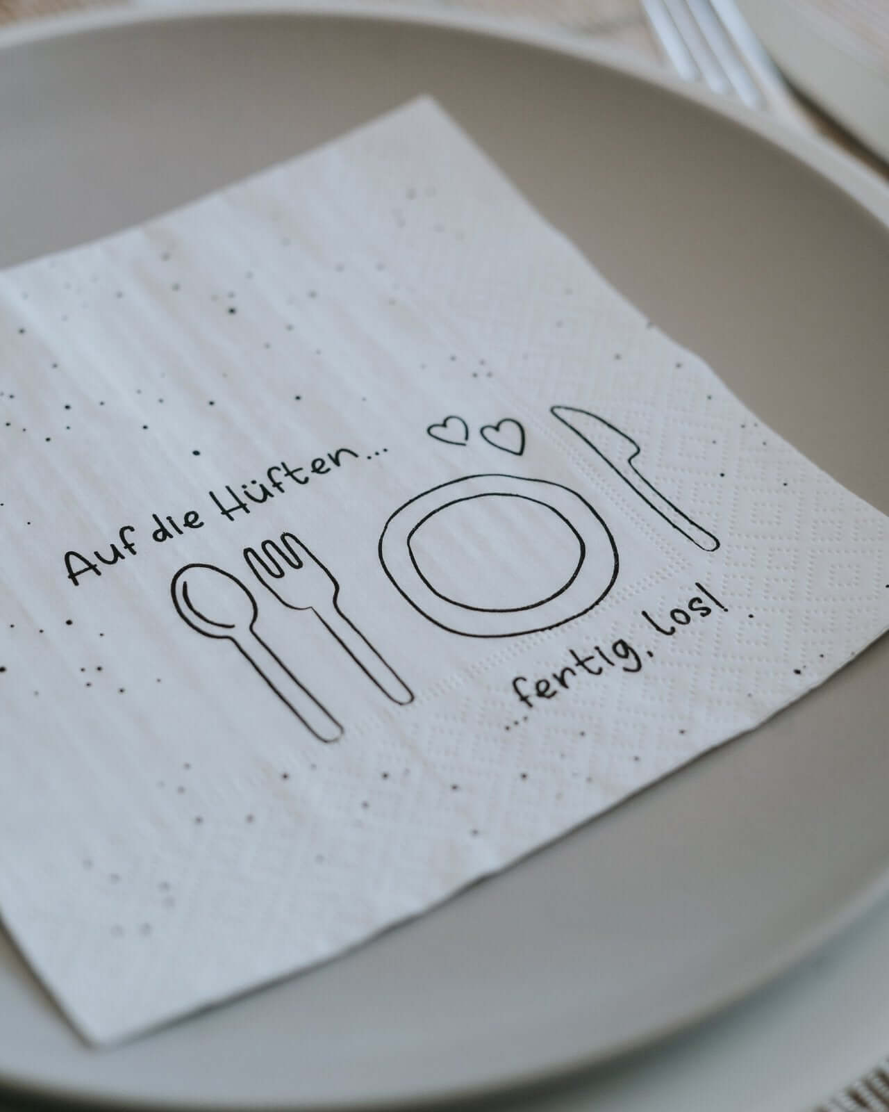 Auf die Hüften · Servietten