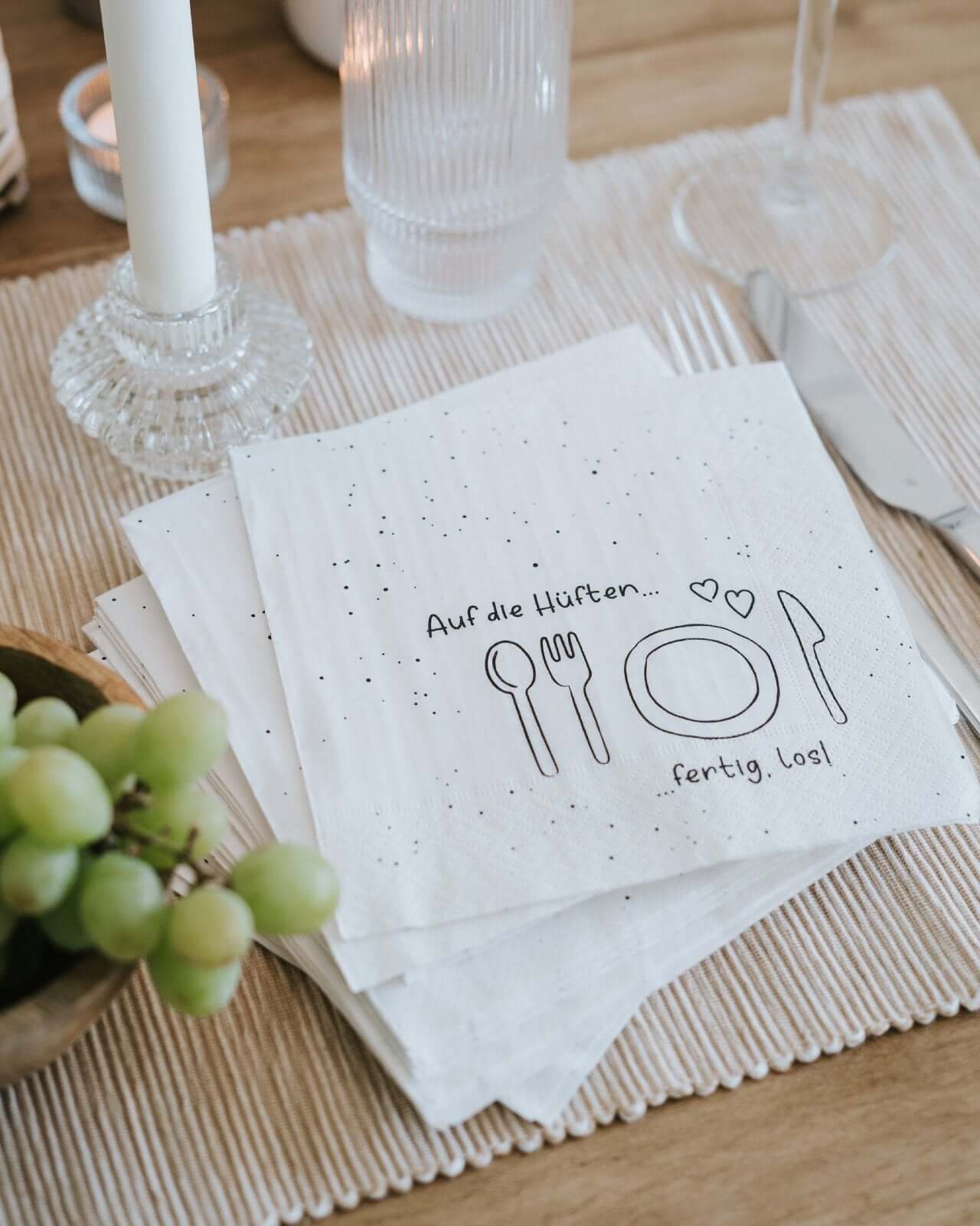 Auf die Hüften · Servietten