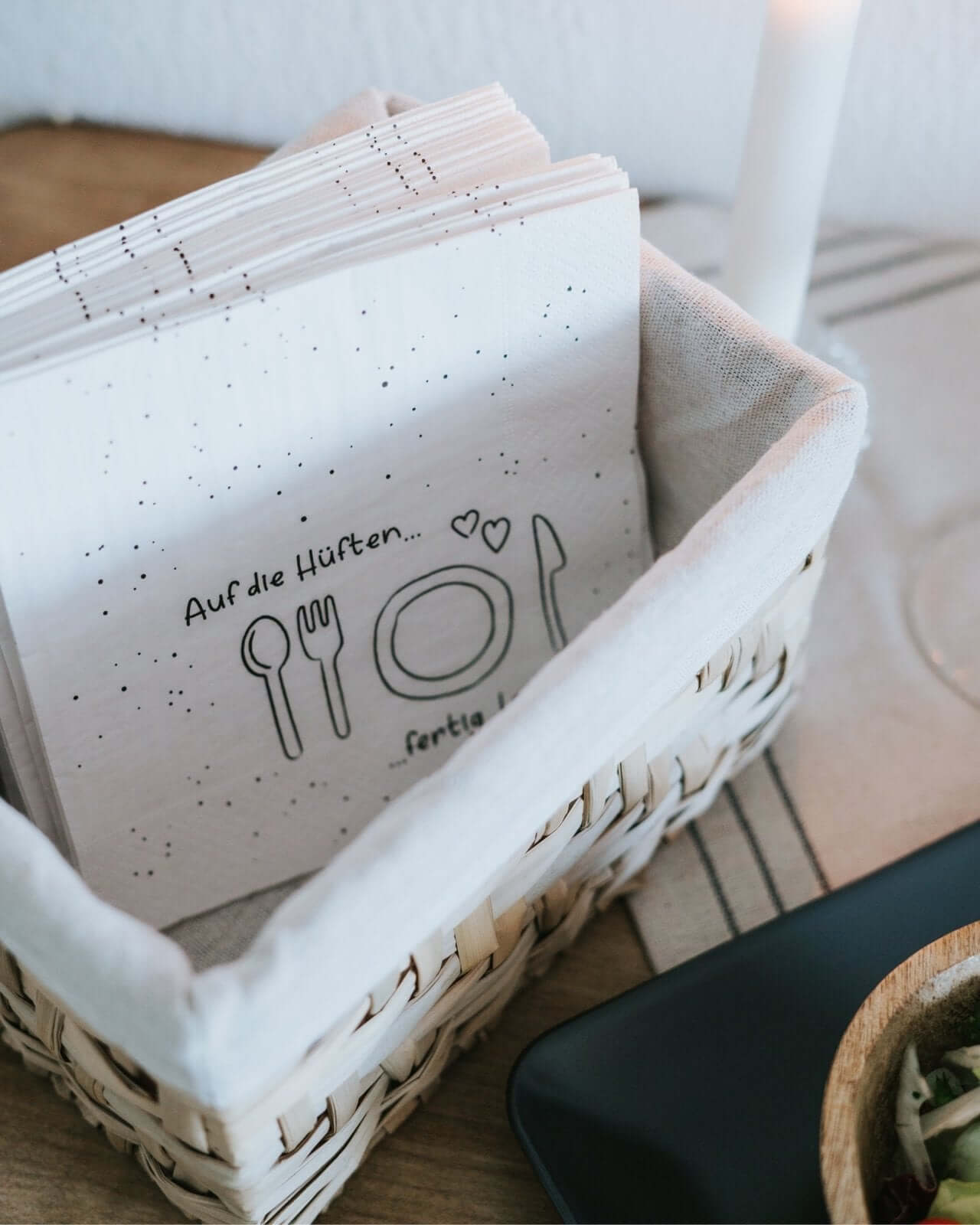 Auf die Hüften · Servietten