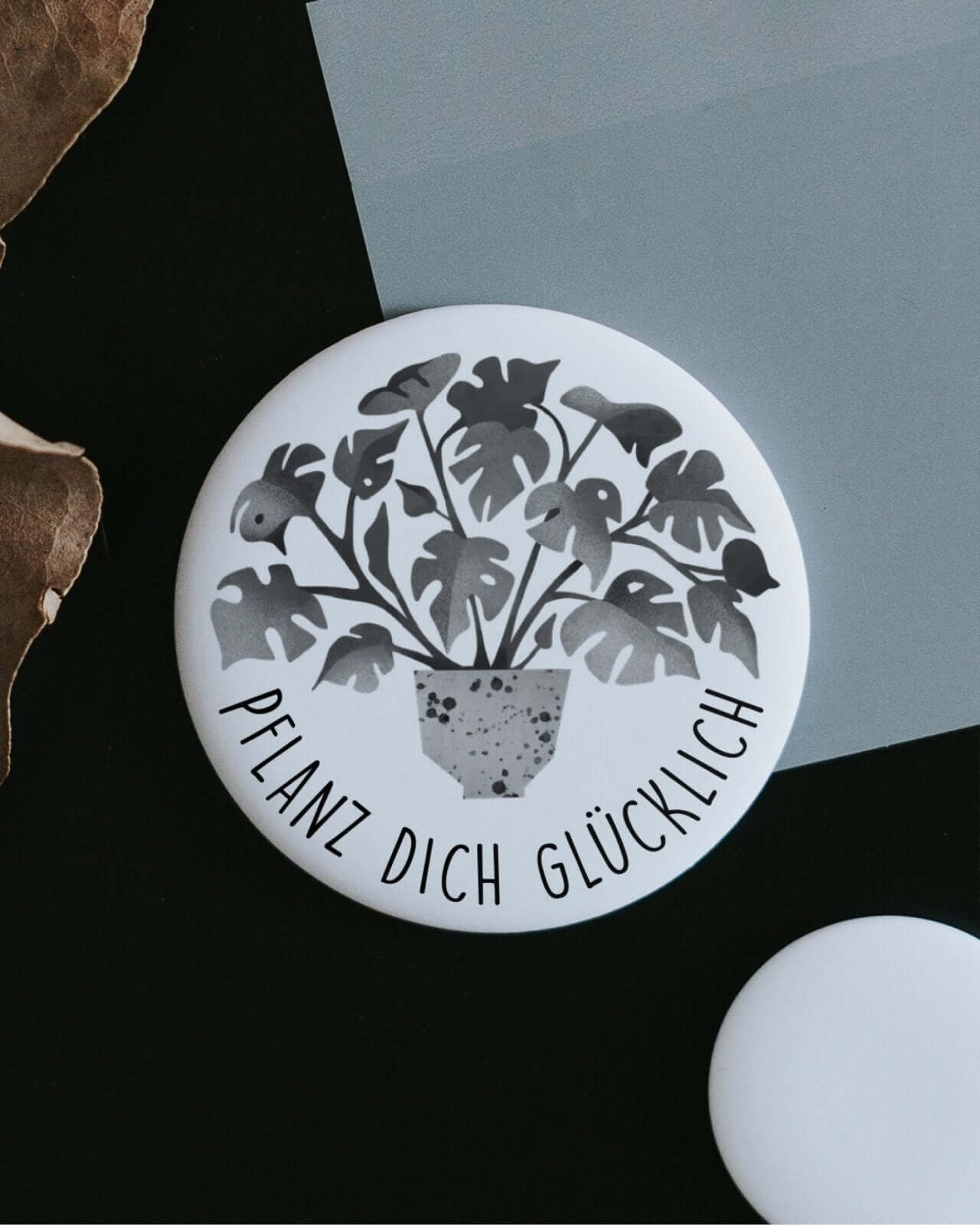 Pflanz dich glücklich · Magnet · groß