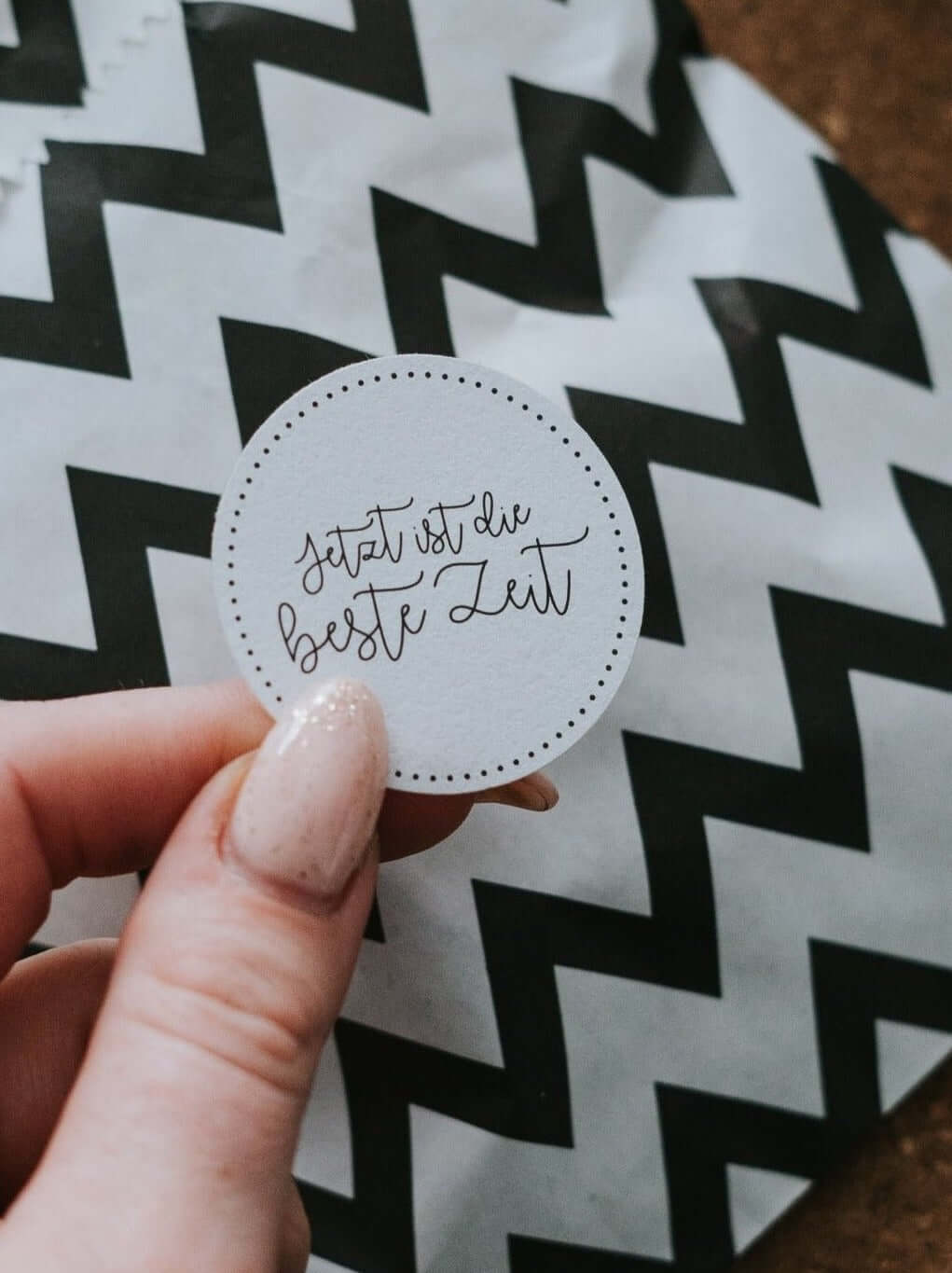 Beste Zeit · Aufkleber