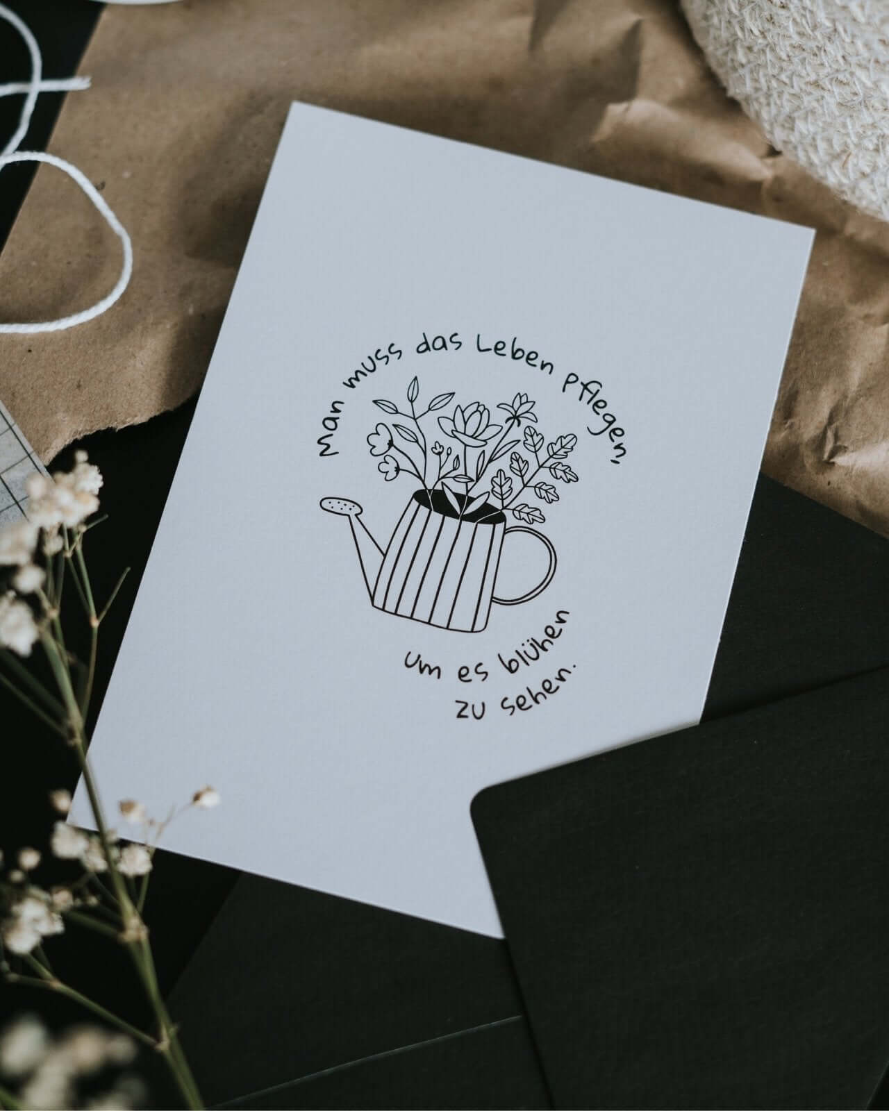 Das Leben blüht · Postkarte