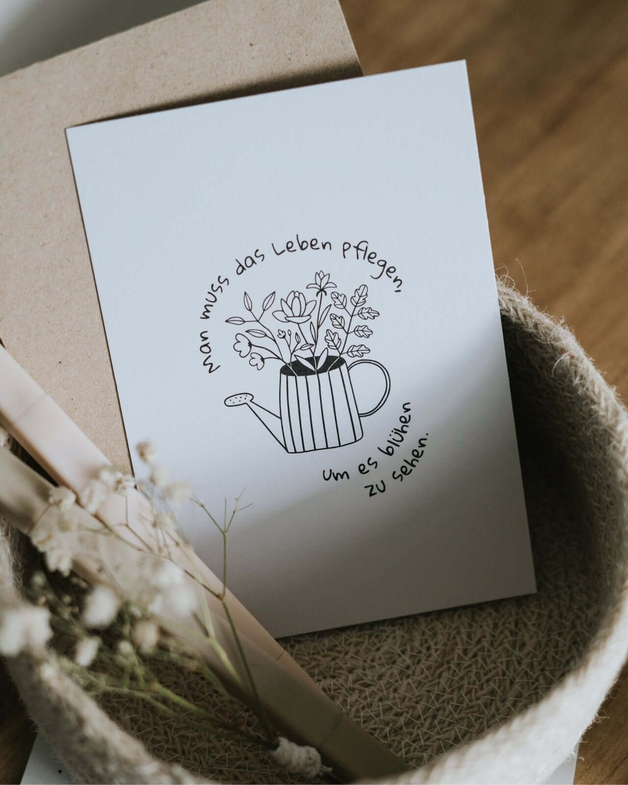 Das Leben blüht · Postkarte