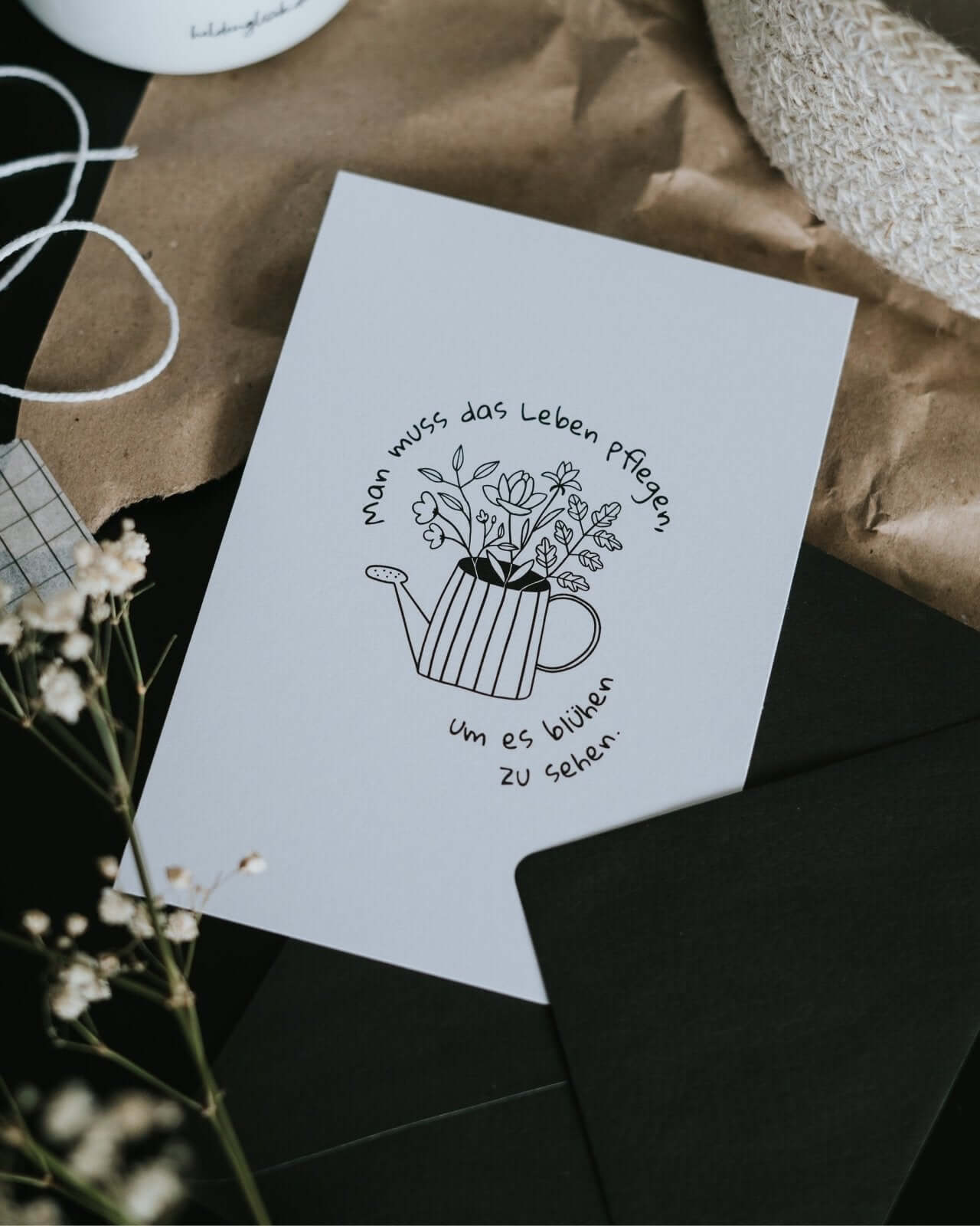 Das Leben blüht · Postkarte