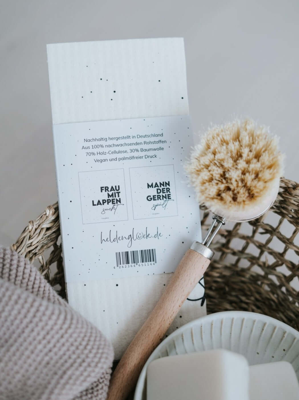 Frau sucht · Schwammtücher