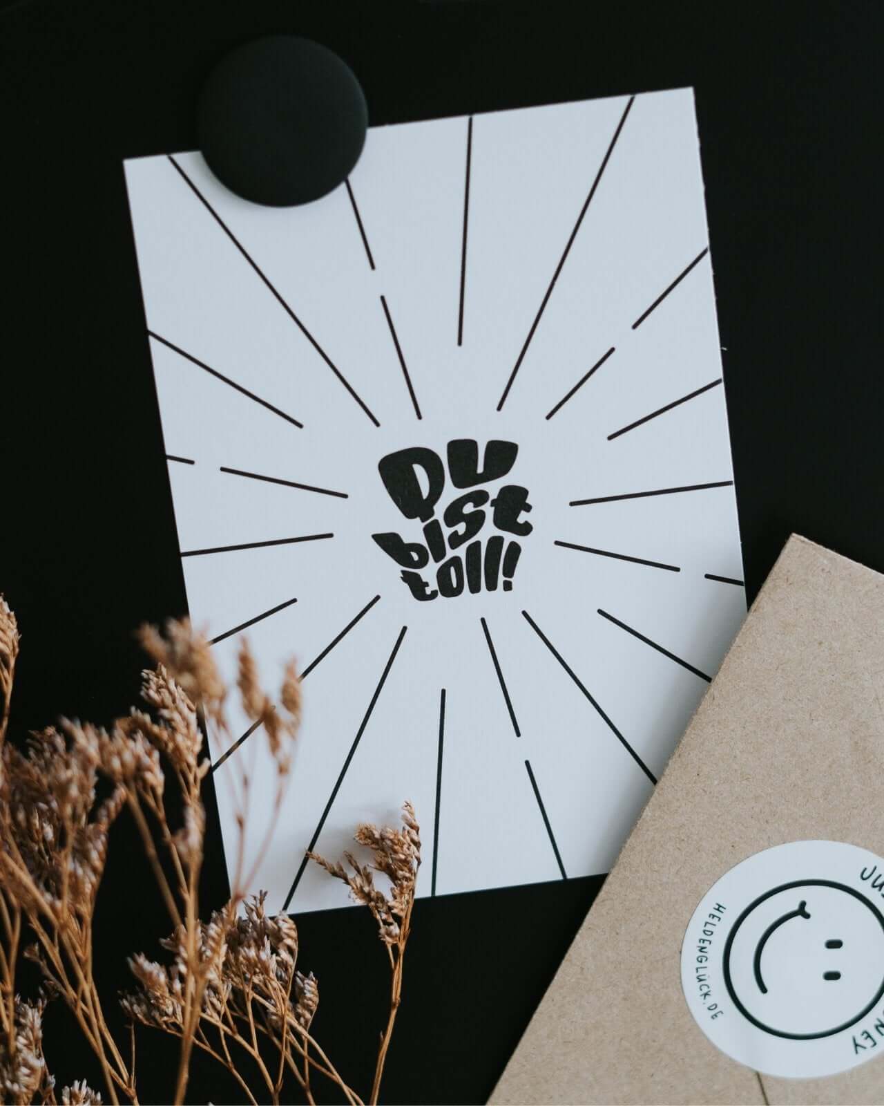 Du bist toll · Postkarte