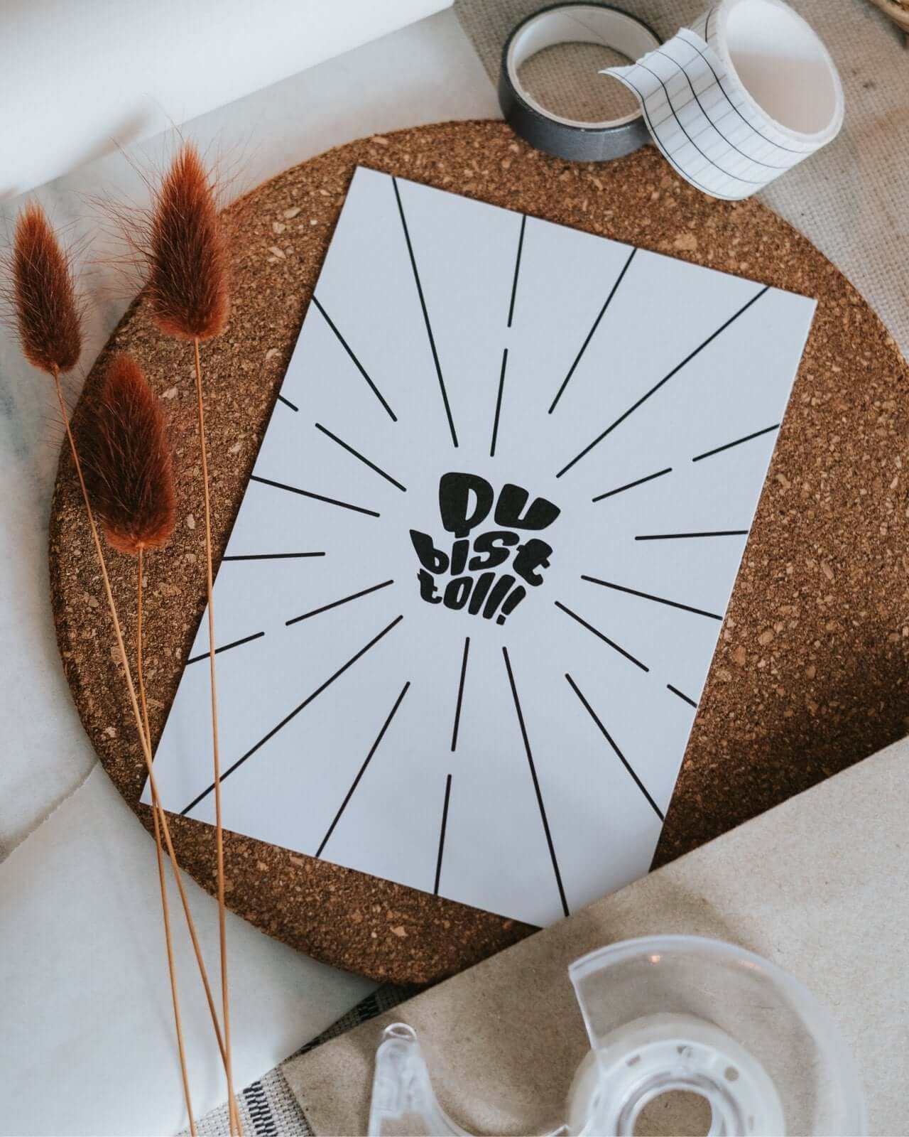 Du bist toll · Postkarte