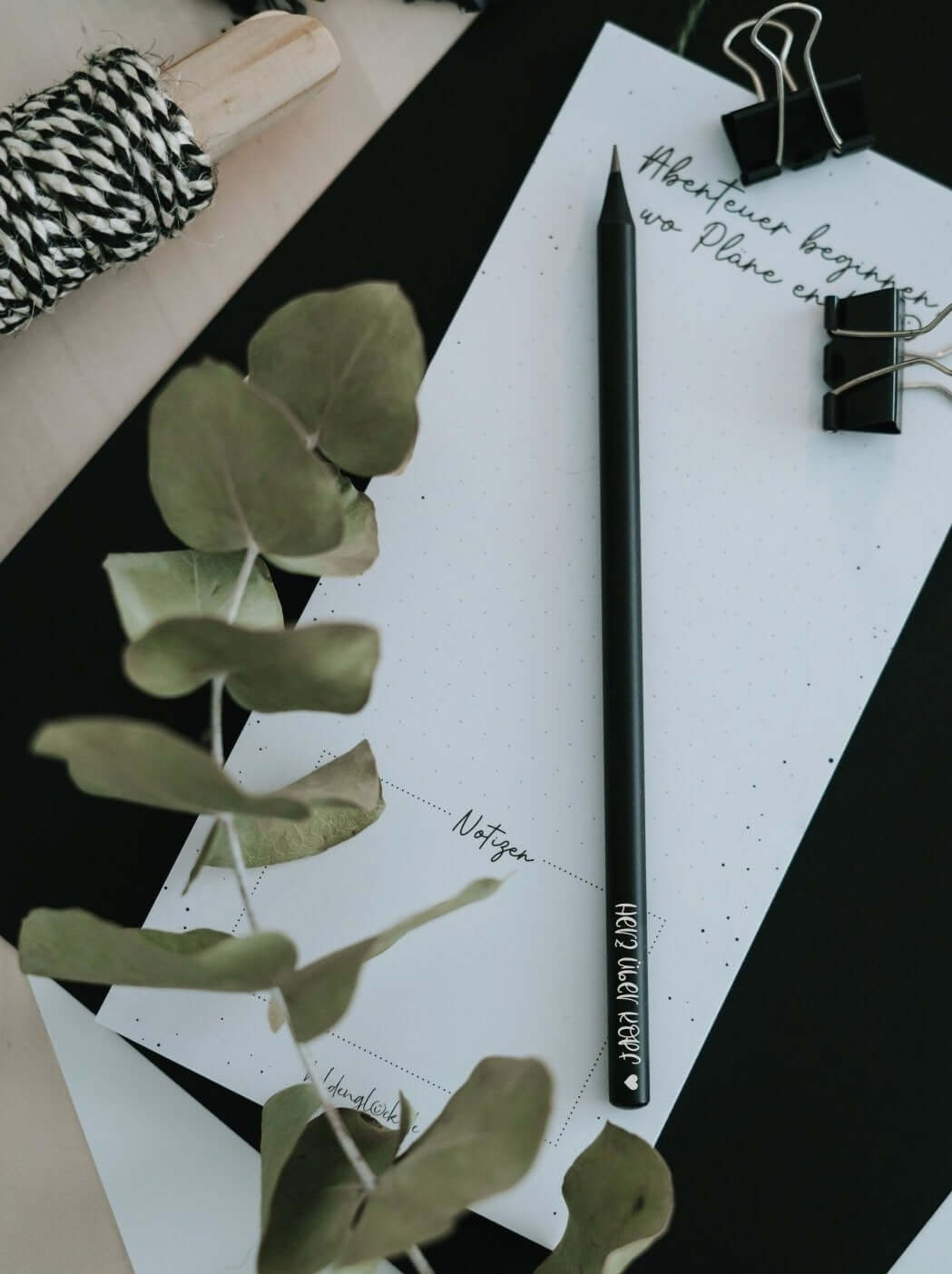 Herz über Kopf · Bleistift