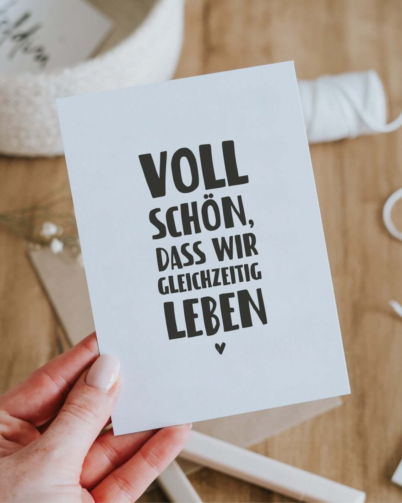 Voll schön · Postkarte