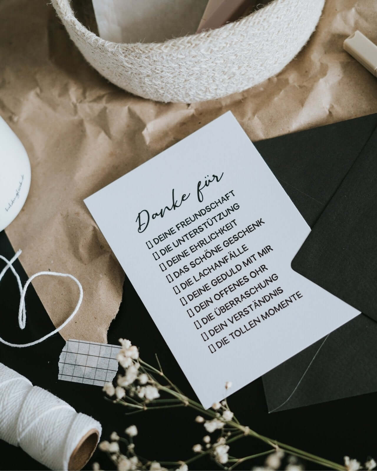 Danke für · Postkarte