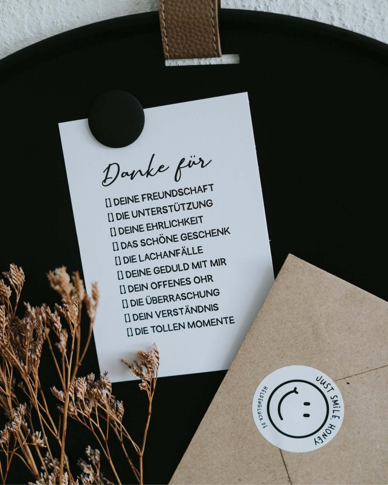 Danke für · Postkarte