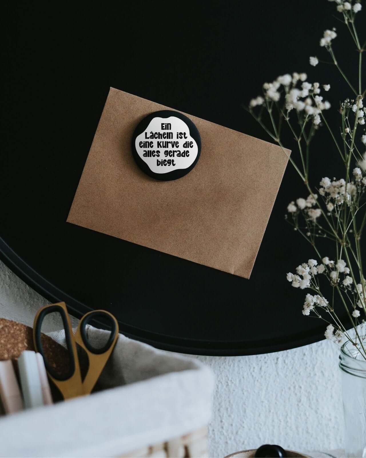 Lächeln ist eine Kurve · Magnet · groß