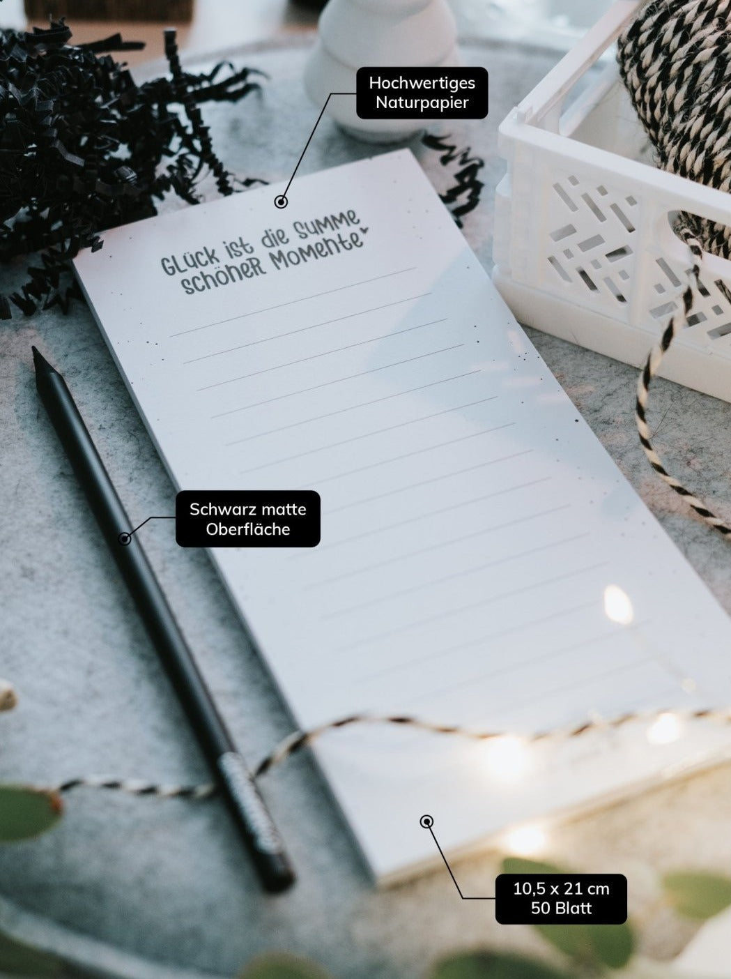 Momente · Notizblock