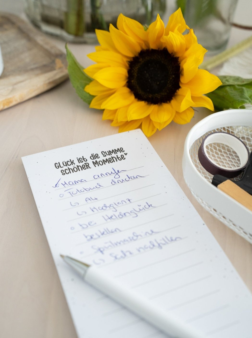 Momente · Notizblock