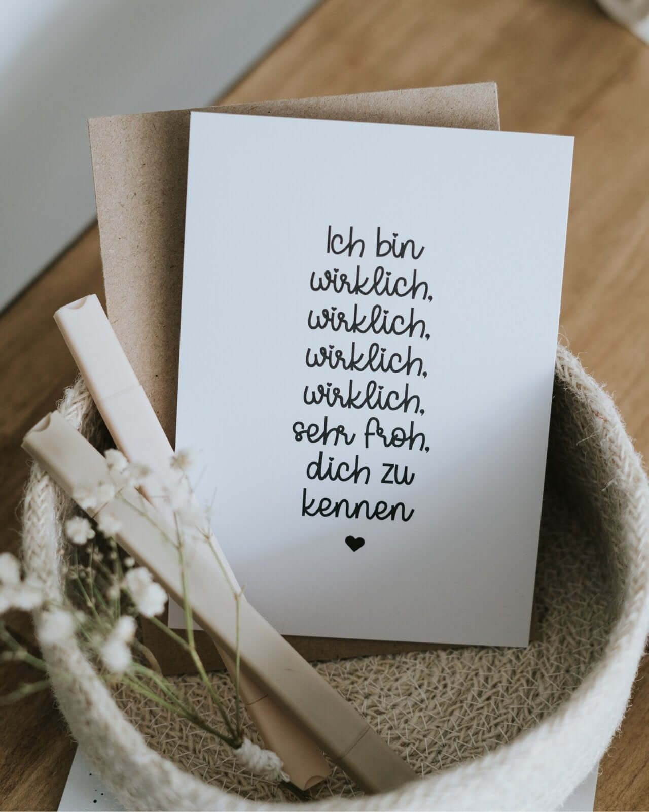 Wirklich froh · Postkarte