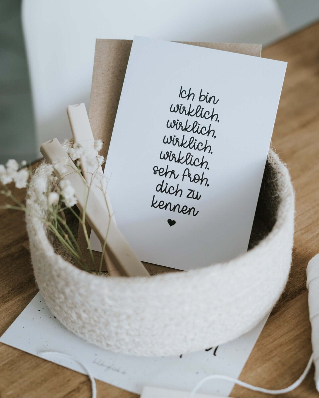 Wirklich froh · Postkarte