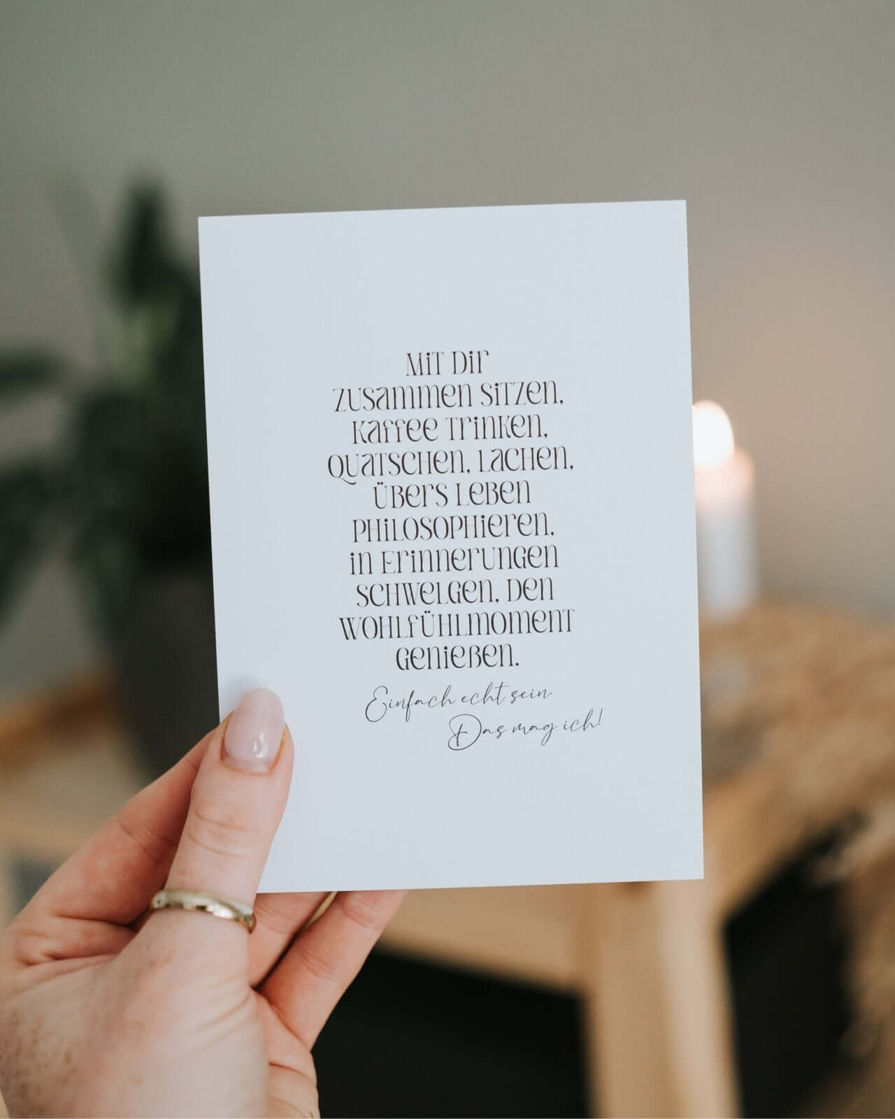 Das mag ich · Postkarte