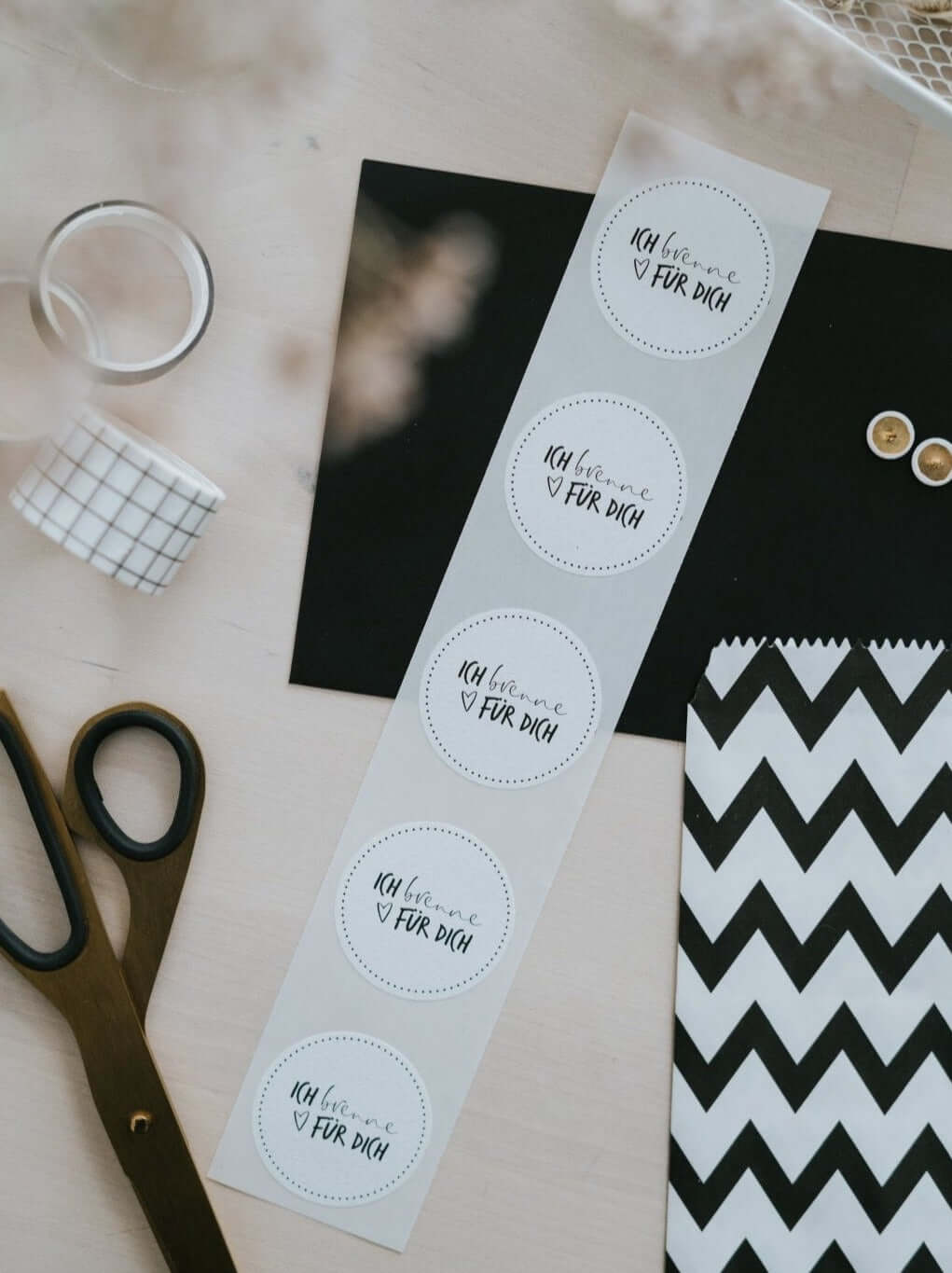 Ich brenne · Aufkleber