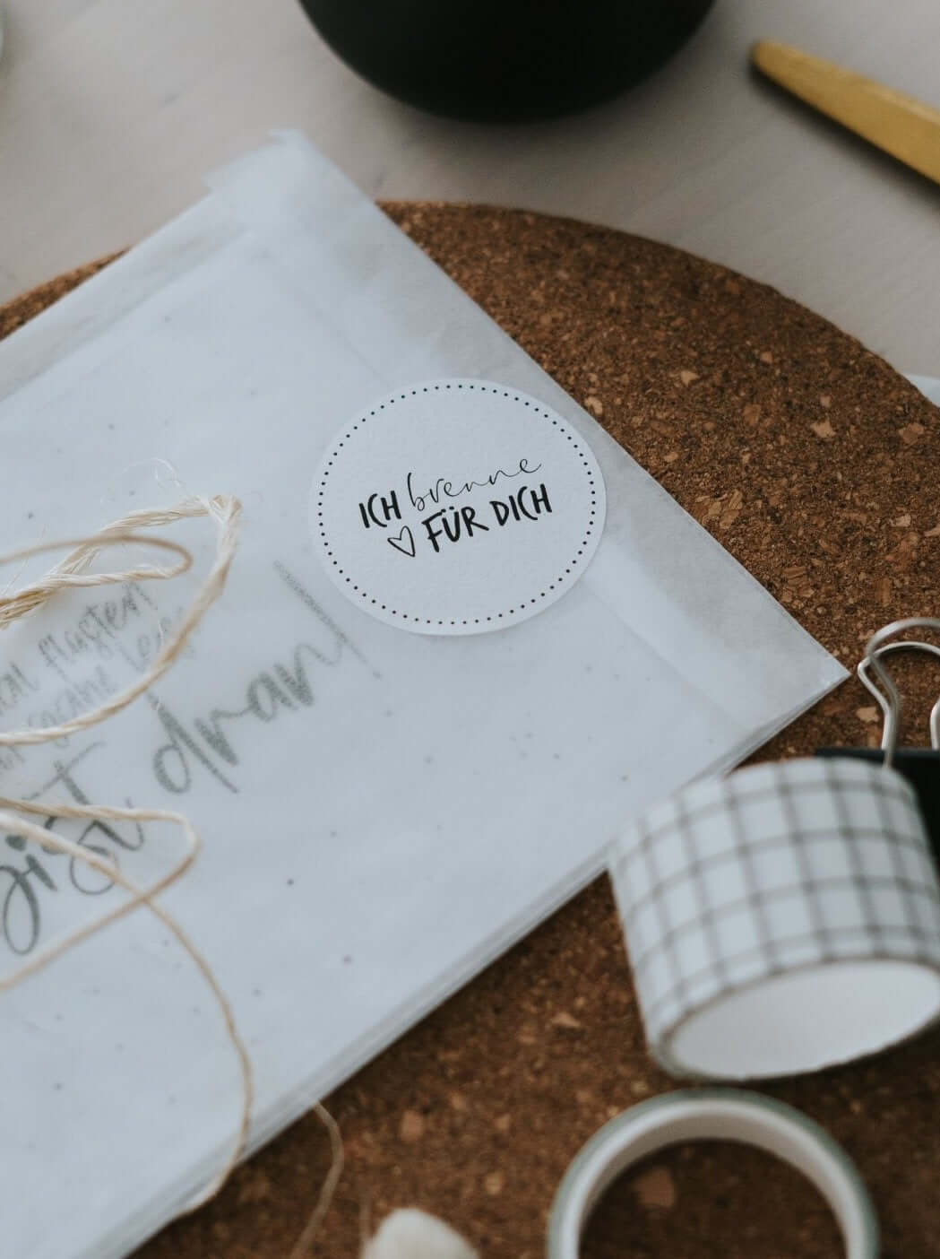 Ich brenne · Aufkleber